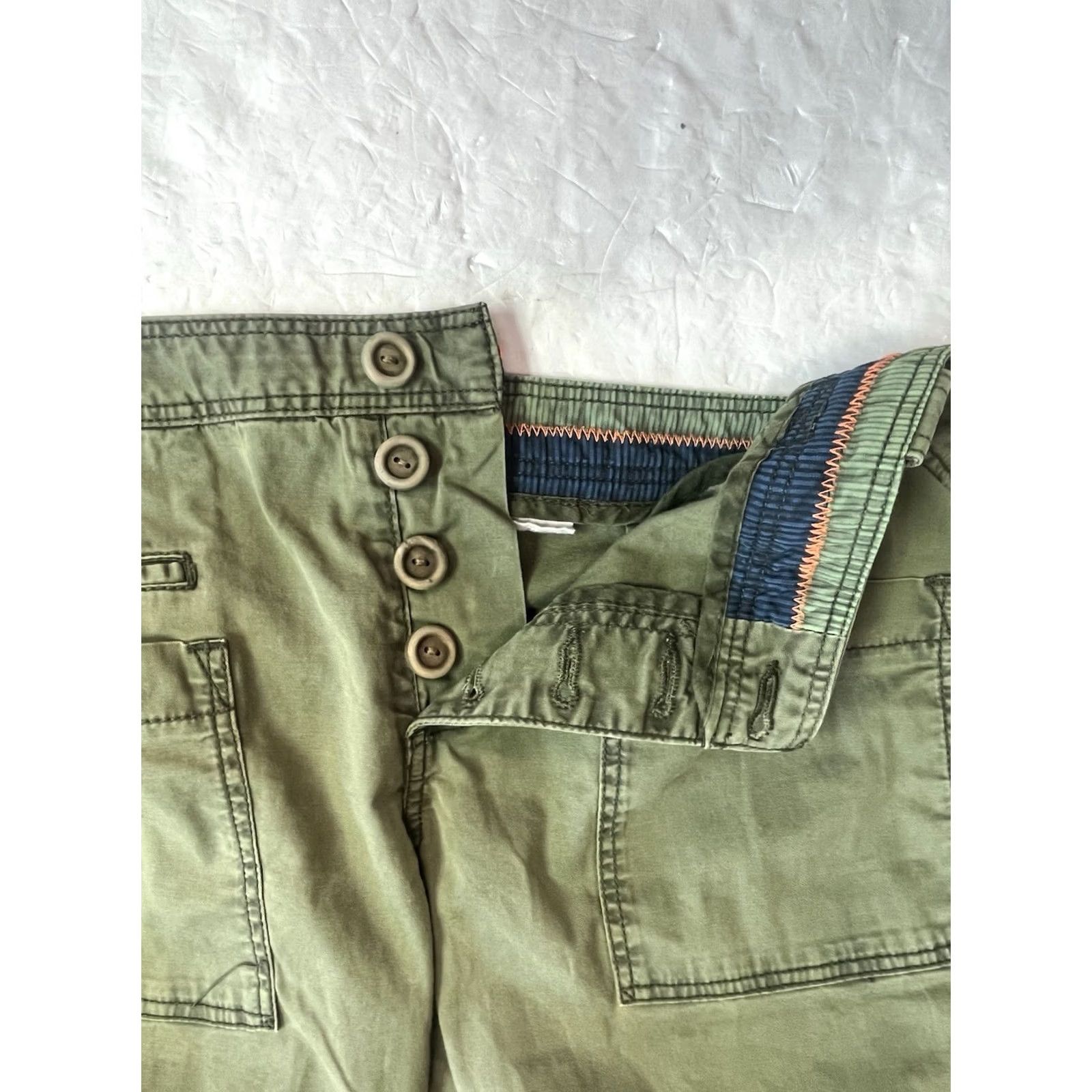 Anthropologie Anthropologie Green Chino Pants Women US 8 Button Fly Casual Workwear Size 30" / US 8 / IT 44 - 6 Thumbnail