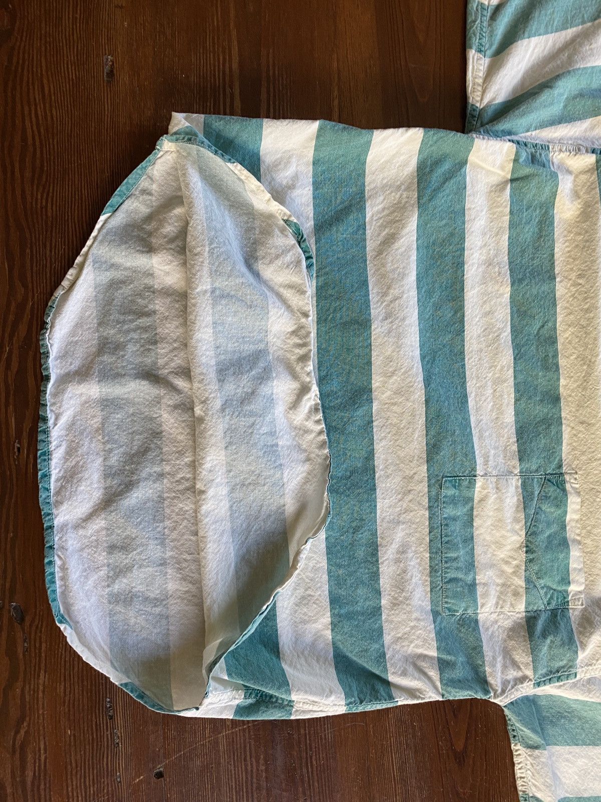 Vintage Vintage 90’s Generalities Faded Stripe Denim Like Pocket Tee Size US L / EU 52-54 / 3 - 7 Thumbnail