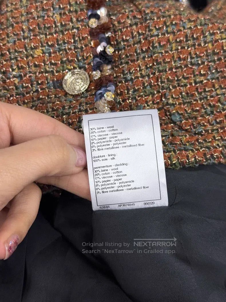 Chanel Chanel 25A high-end handicraft workshop coffee brown twill Size XS / US 0-2 / IT 36-38 - 7 Thumbnail