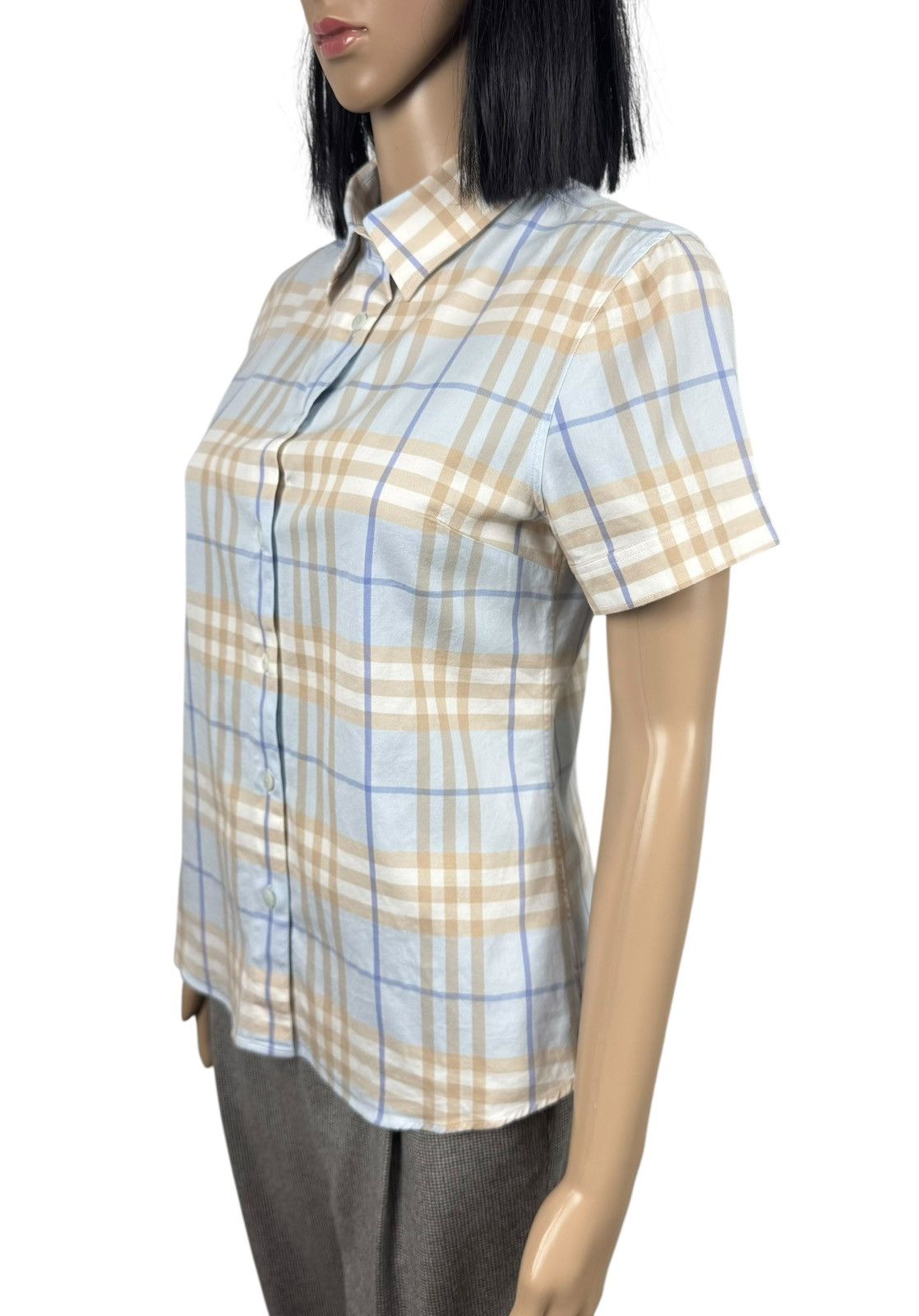 Burberry Burberry Vintage Checkered Shirt Button Up Short Sleeve Size S / US 4 / IT 40 - 4 Thumbnail