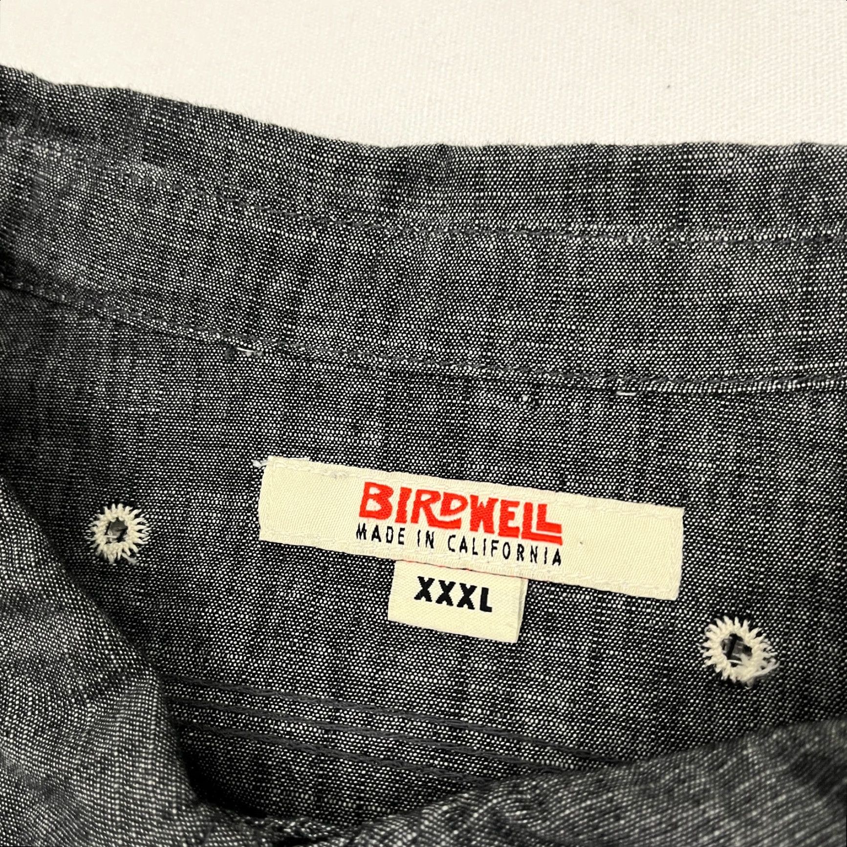 Vintage VINTAGE Birdwell Beach Brithces Shirt Mens 3XL Gray Chambray Button-Up Size US XXL / EU 58 / 5 - 4 Thumbnail