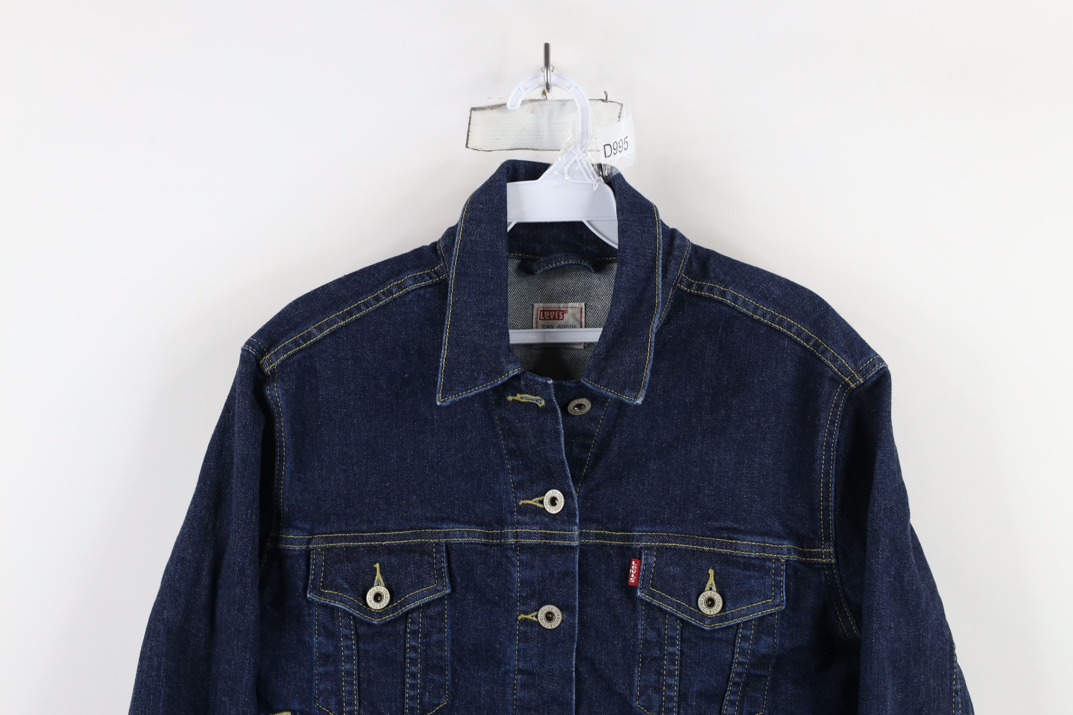 Levi's × Vintage Vintage Y2K 2000 Levis Denim Jean Trucker Jacket Blue Size S / US 4 / IT 40 - 2 Thumbnail