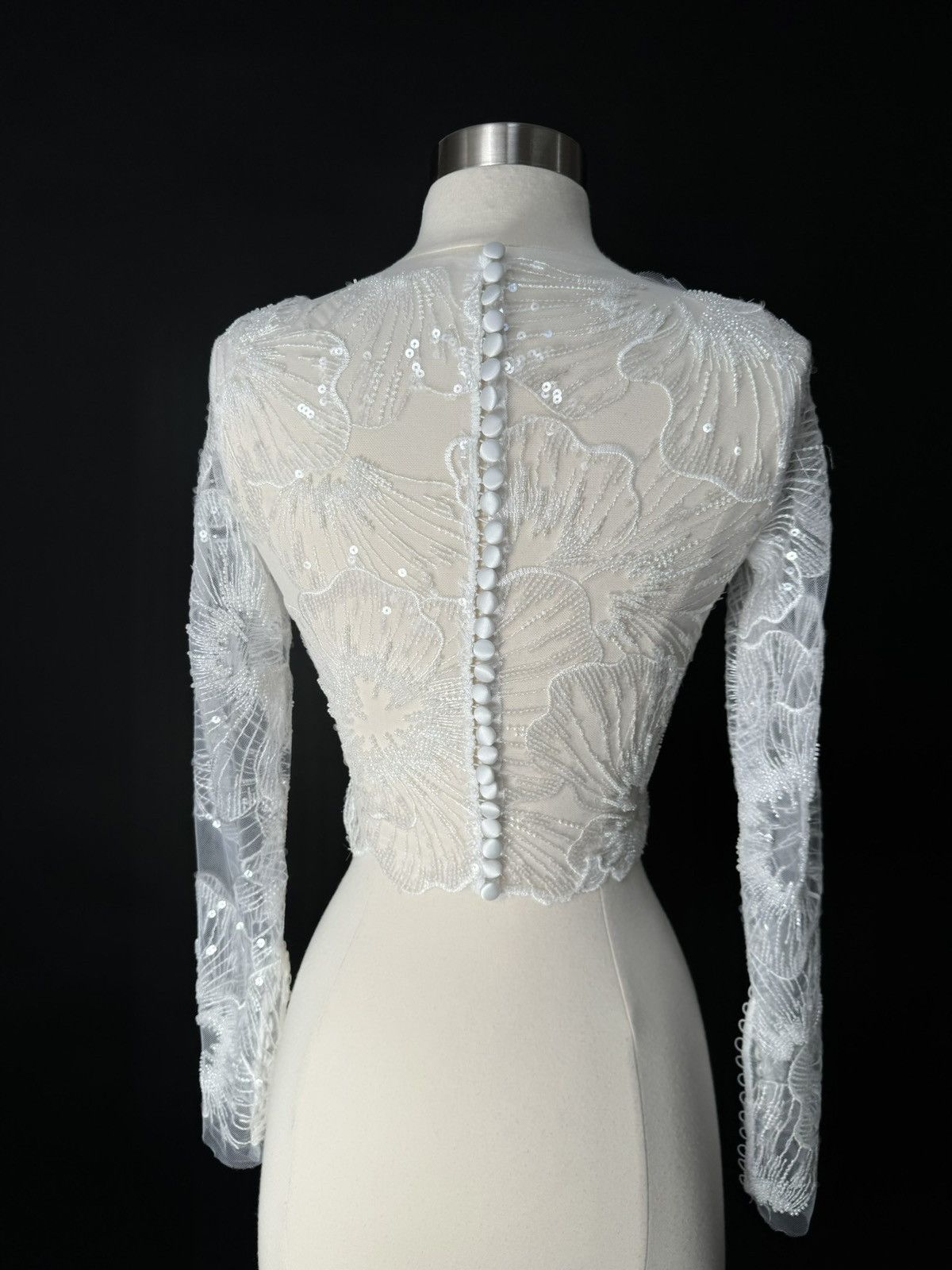Other Preloved US 0 Embroidered lace Anna Augusta Bridal Cape Size XS / US 0-2 / IT 36-38 - 7 Thumbnail
