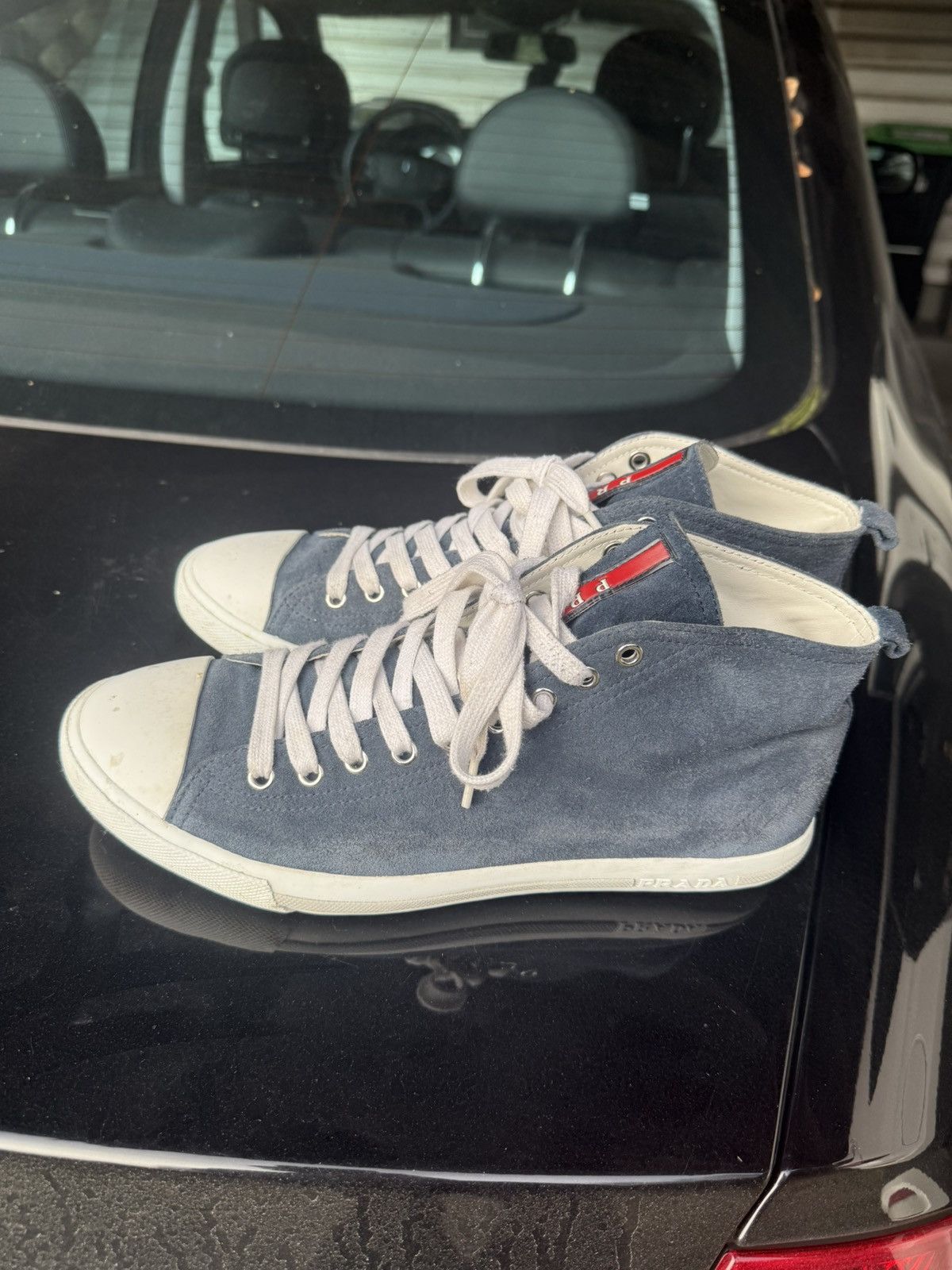 Prada PRADA original suede sneakers size 7 41 Size US 7 / EU 40 - 2 Thumbnail