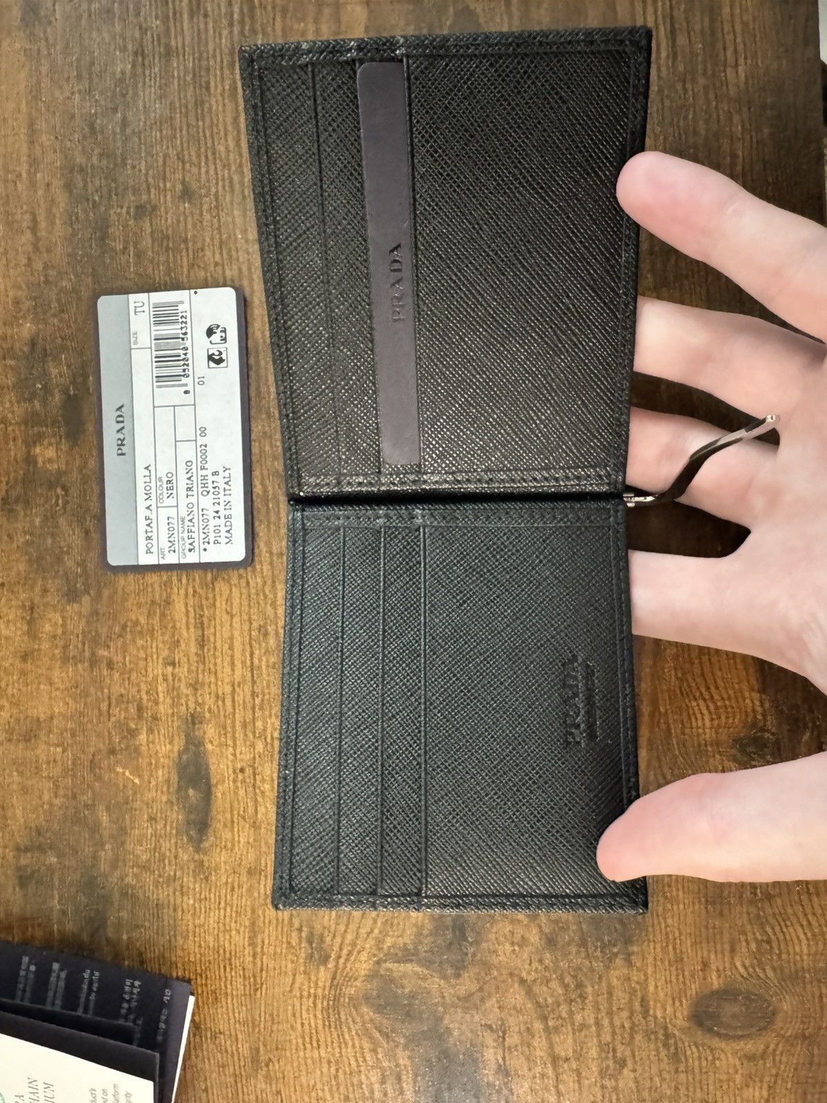 Prada [PRADA] PORTAF.A MOLLA MONEY CLIP WALLET - 2MN077 SAFFIANO Size ONE SIZE - 10 Thumbnail