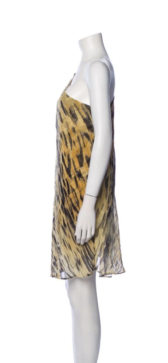 Roberto Cavalli Roberto Cavalli 🇮🇹 Foxy Lady Asymétrique Vert Léopard NWT Size XS / US 0-2 / IT 36-38 - 5 Thumbnail