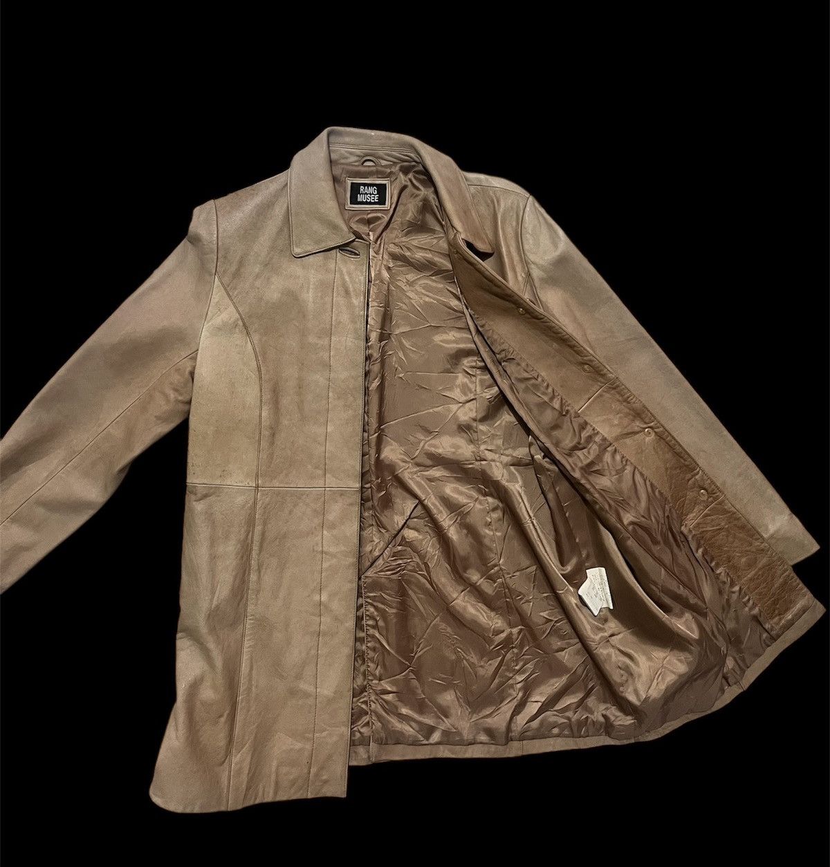 Japanese Brand RARE VINTAGE JAPAN RANG MUSEE LEATHER COAT JACKET Size US M / EU 48-50 / 2 - 3 Thumbnail
