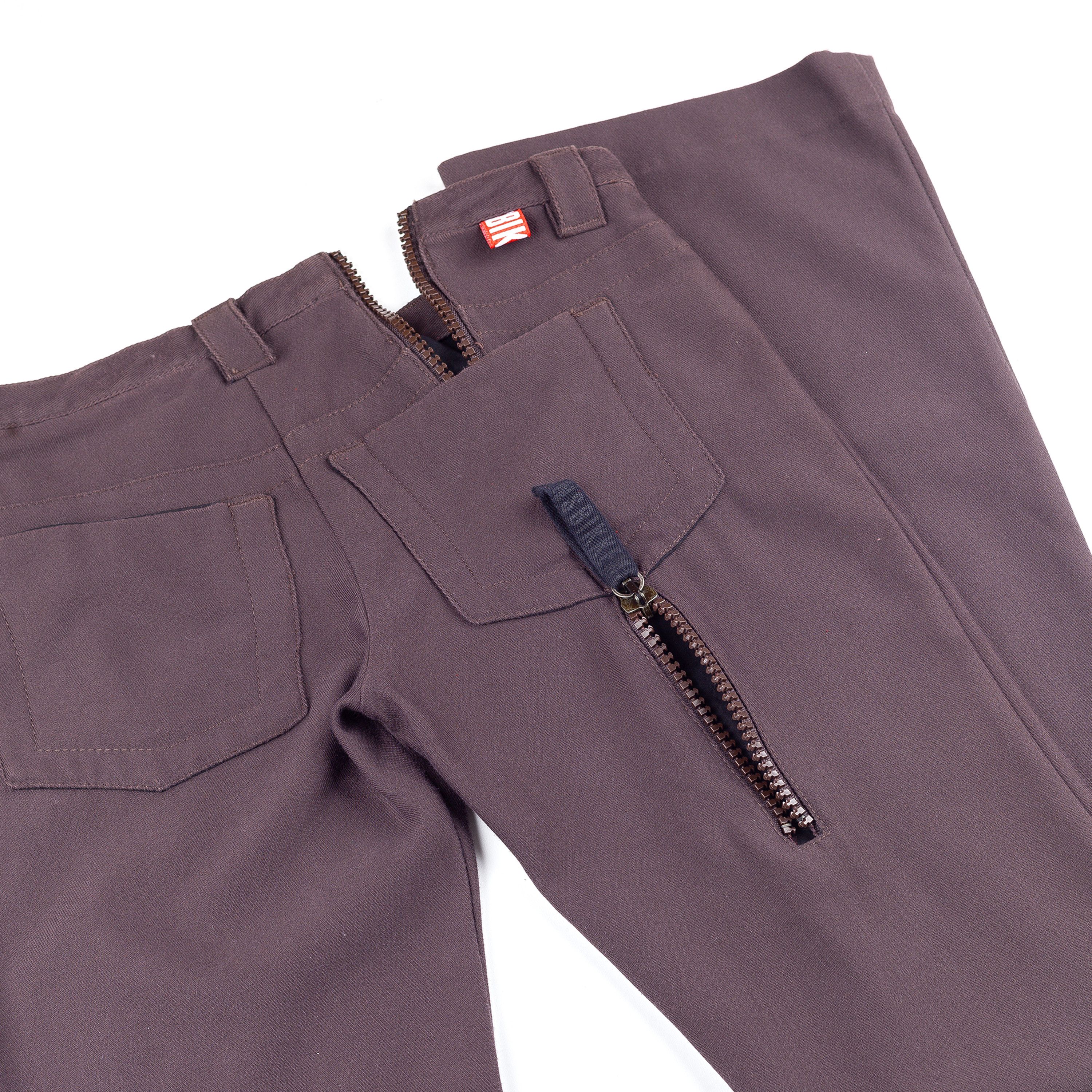 Dirk Bikkembergs Dirk Bikkembergs Vintage Brown Zipper Pants (XS) Size 25" / US 0 / IT 36 - 3 Thumbnail