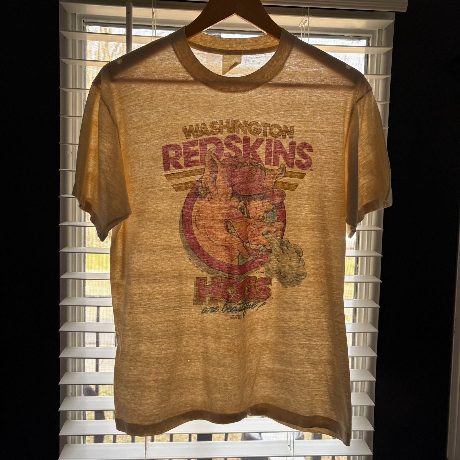 Vintage Vintage Washington Redskins Hog T-Shirt Men's Size M 1983 Size US M / EU 48-50 / 2 - 1 Thumbnail