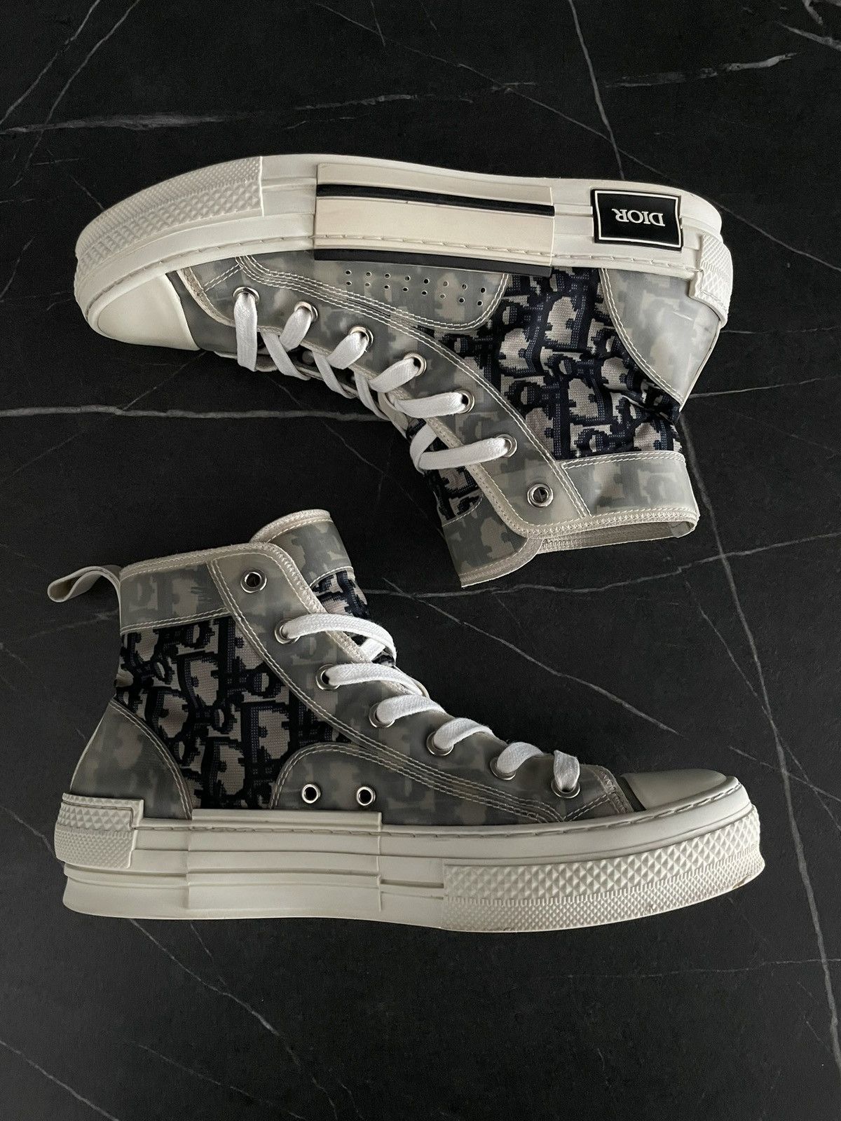 Dior Dior B23 Oblique Technical Canvas High Top Sneakers Size US 9 / IT 39 - 4 Thumbnail