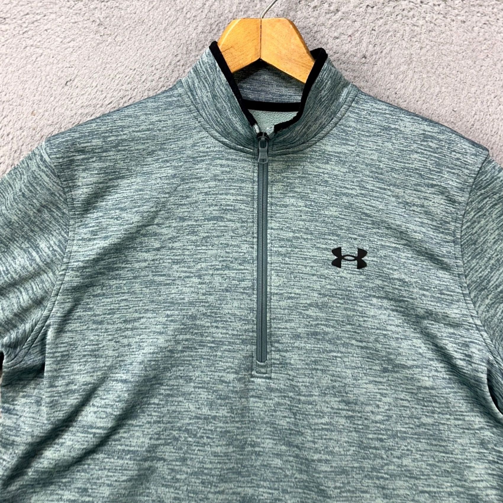 Under Armour Under Armour Cold Gear Sweatshirt Mens M Blue Quarter Zip Logo Loose Fit Size US M / EU 48-50 / 2 - 4 Thumbnail