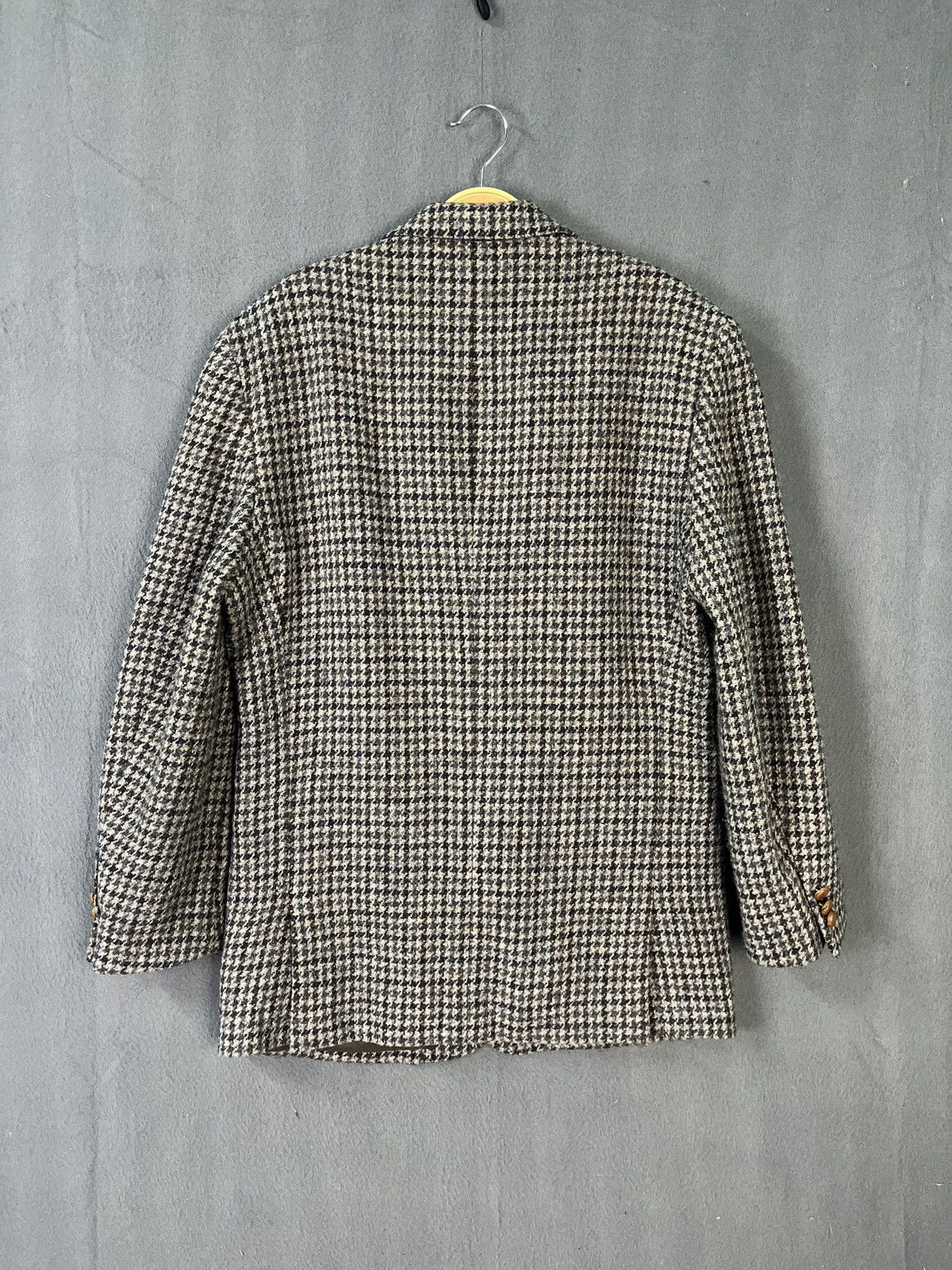 Harris Tweed Harris Tweed Houndstooth Wool Blazer Made in Japan Size 42R - 2 Thumbnail