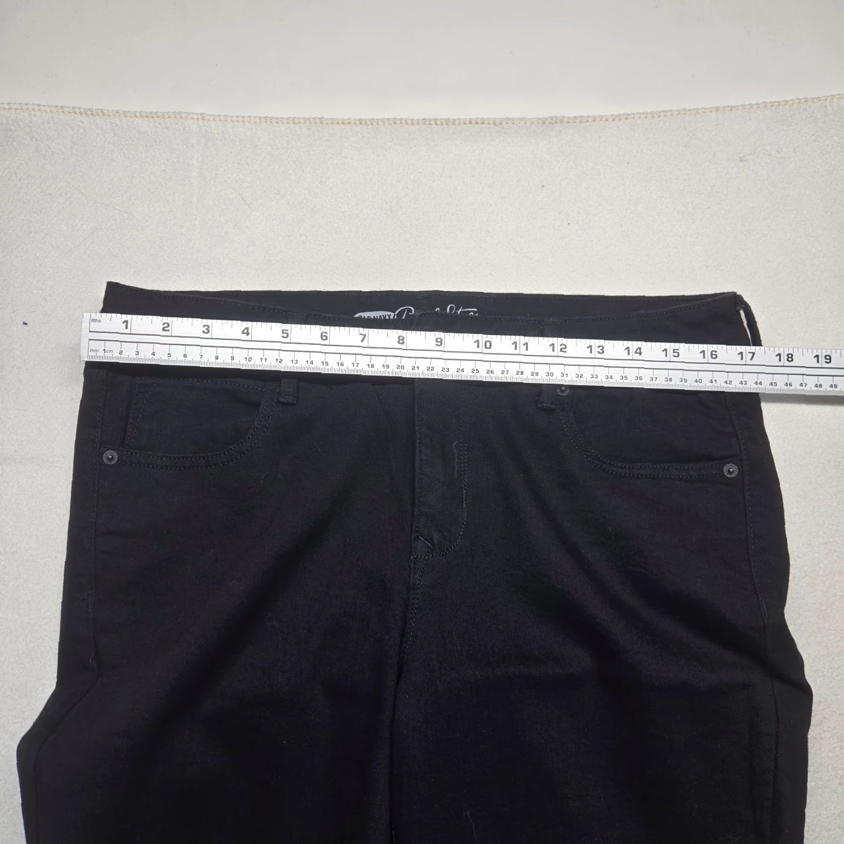 Old Navy VINTAGE Old Navy Rock Star Jeans Straight Fit Adult Women's Size 14 Black Denim Casual Pants Size 36" / US 14 / IT 50 - 5 Thumbnail