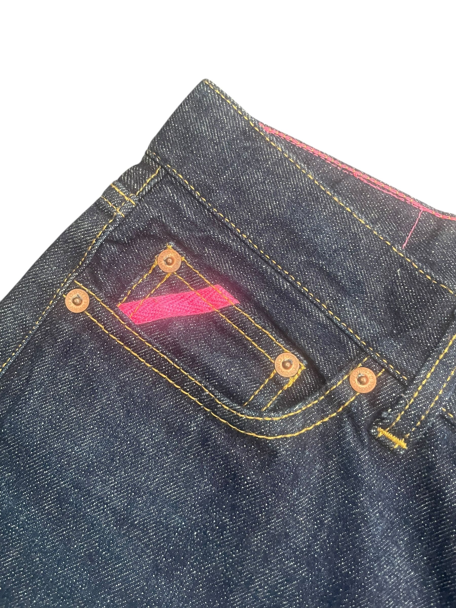 Designer Tommy Custom Painted Denim Size 33" - 4 Thumbnail