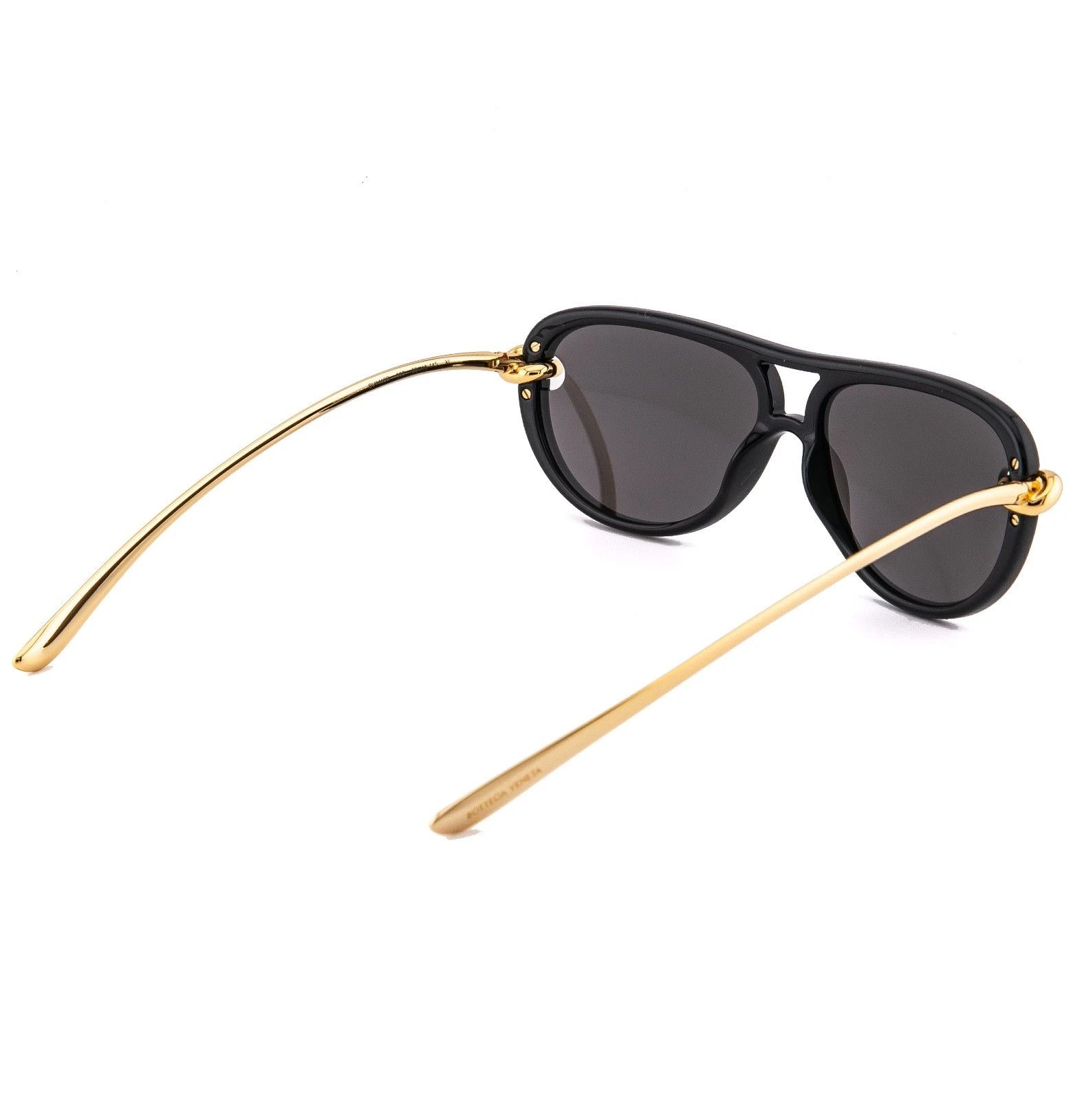 Bottega Veneta BOTTEGA VENETA 1418 KNOT Pilot BV1418S Gold Black Metal 005 Size ONE SIZE - 6 Thumbnail