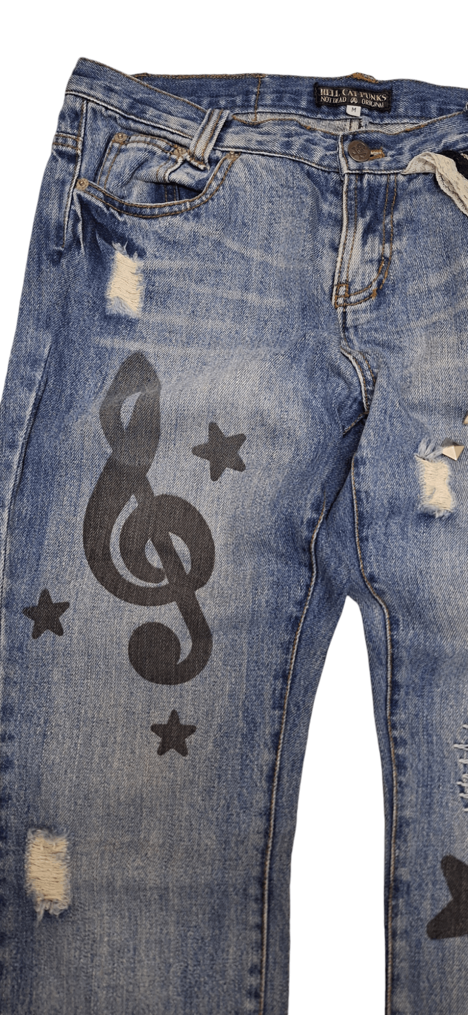 Seditionaries Hell Cats Punk Spikes Distressed Seditionaries Zipper Leg Size 32" / US 10 / IT 46 - 5 Thumbnail