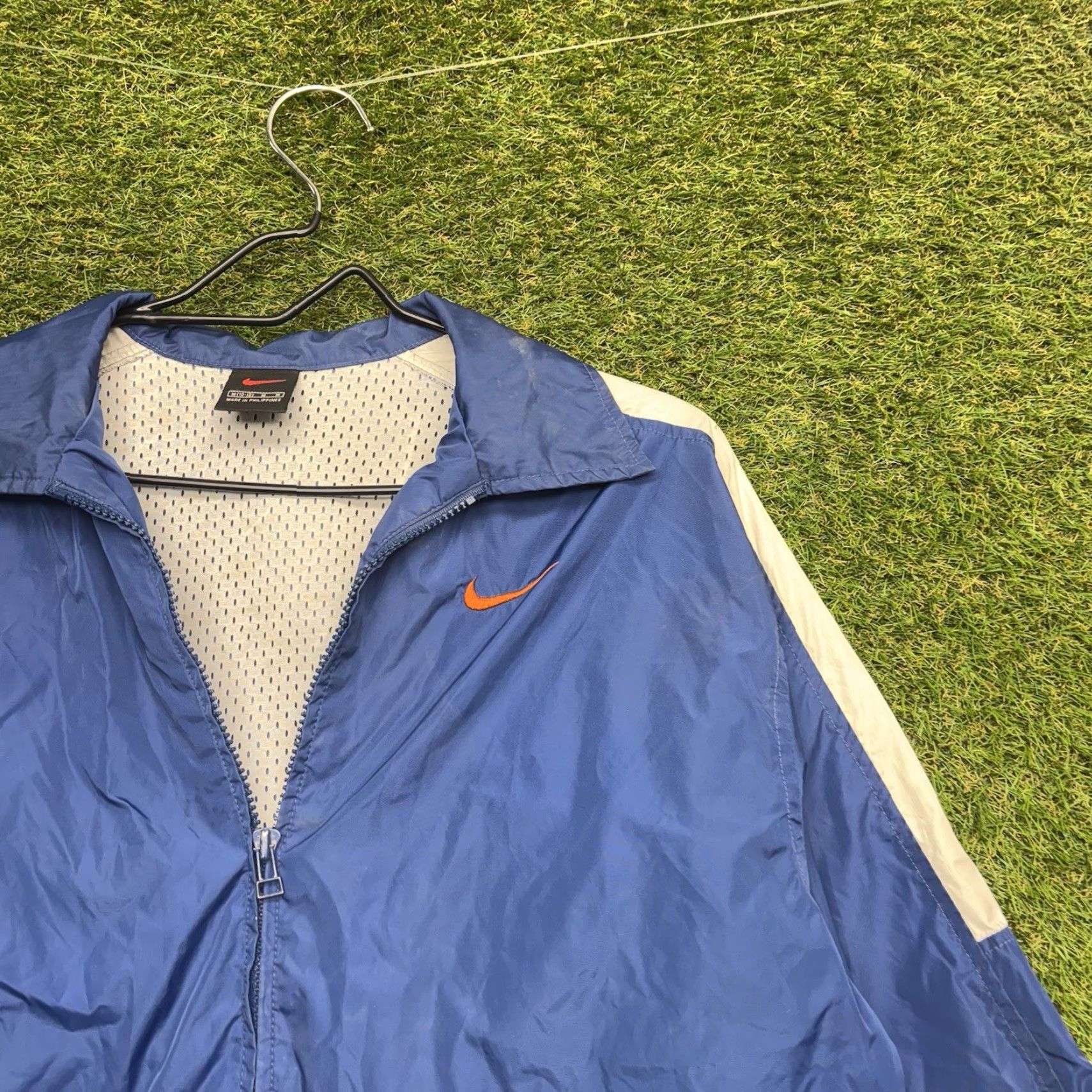 Nike Vintage Nike Track Jacket Womens Medium Blue Full Zip Windbreaker Sportswear 80s Size M / US 6-8 / IT 42-44 - 3 Thumbnail