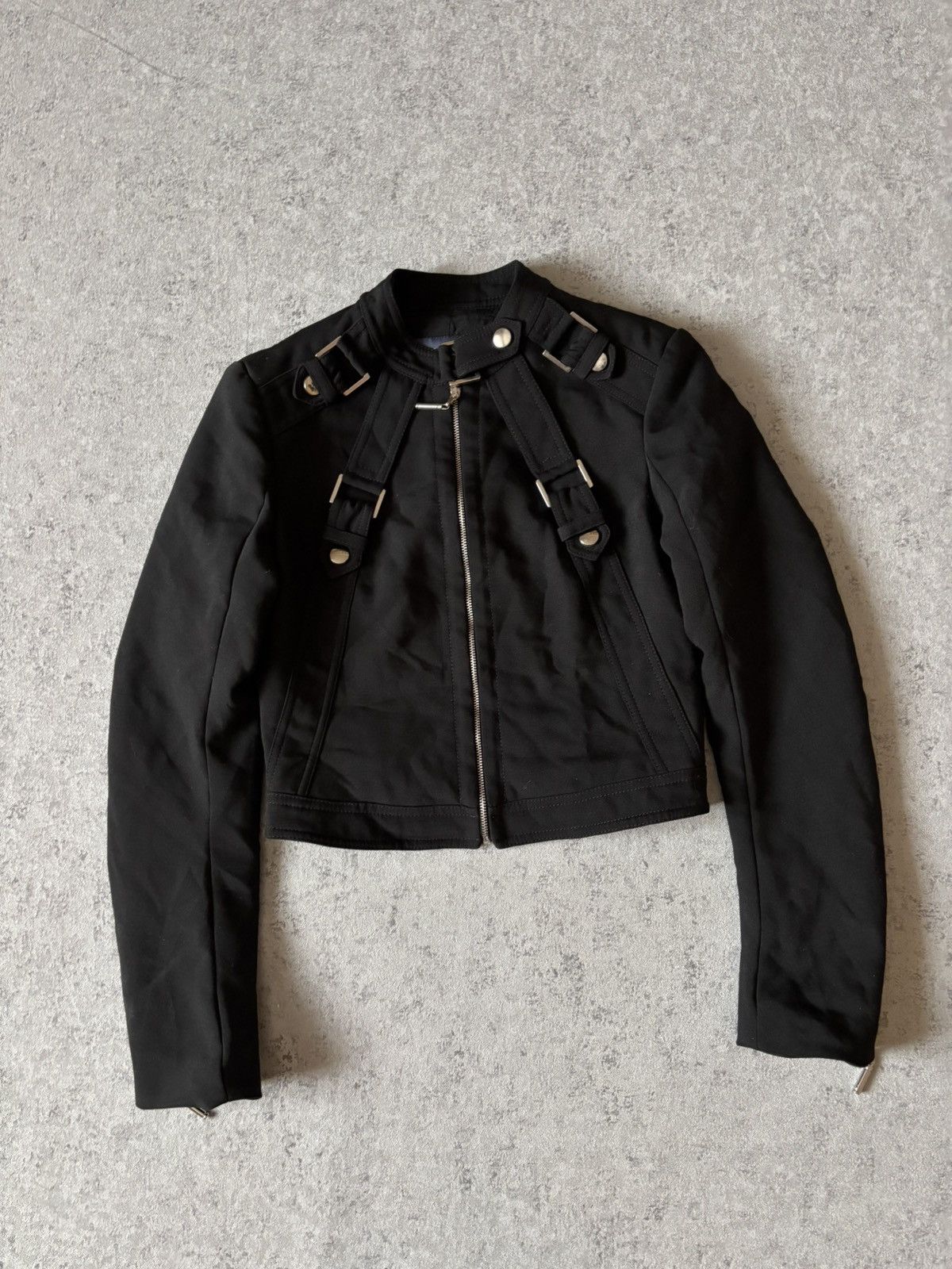 Designer × Versus Versace × Vintage RARE VINTAGE VERSUS VERSACE BONDAGE GOTHIC STYLE JACKET Size S / US 4 / IT 40 - 1 Thumbnail