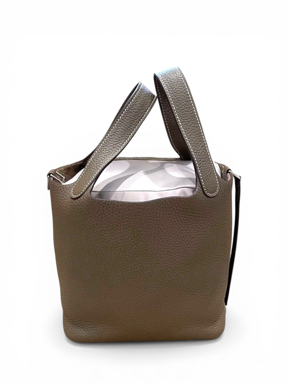 Hermes Hermes 2022 Picotin Lock 22 Bucket Handbag in Etoup Size ONE SIZE - 4 Thumbnail