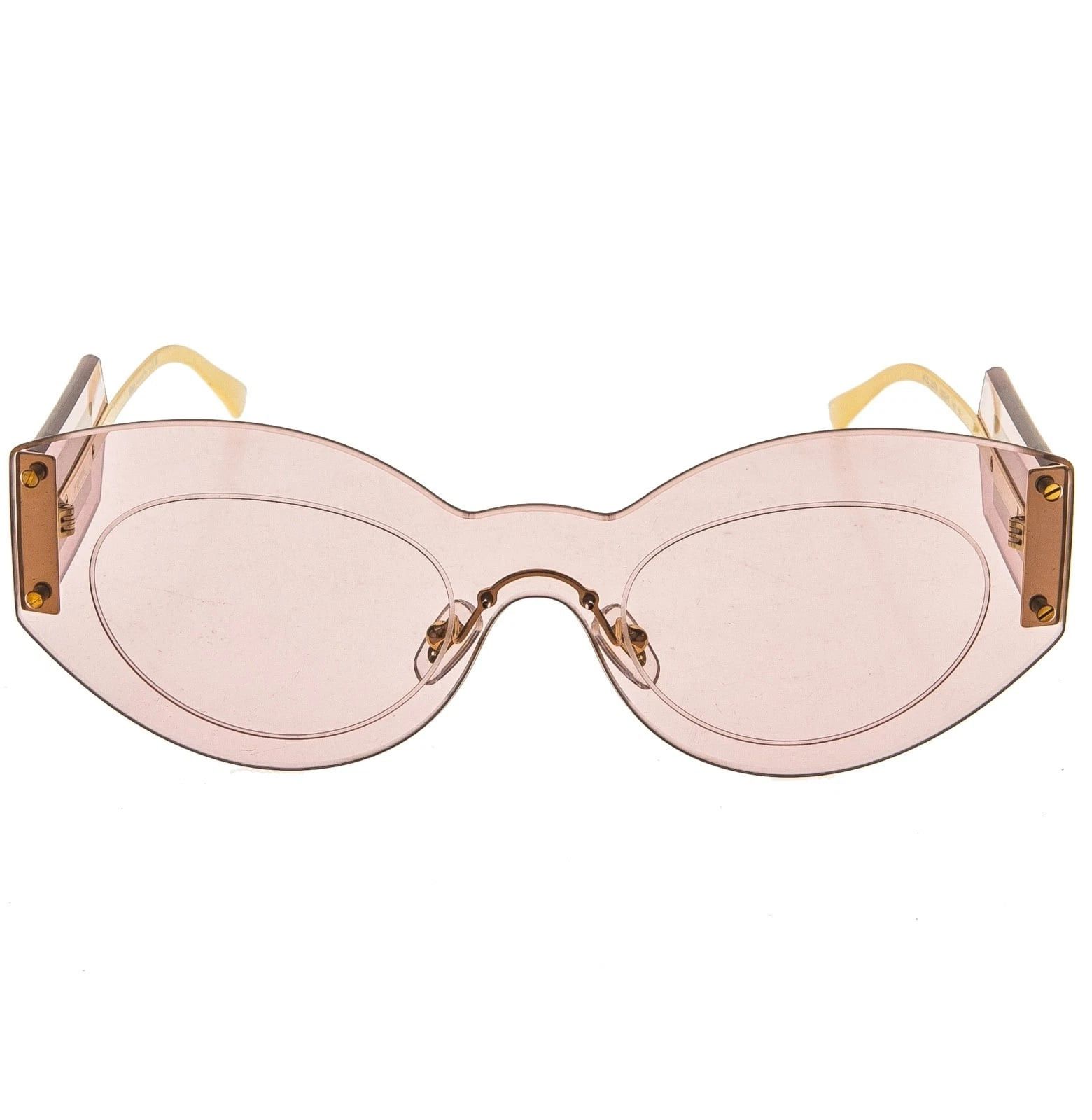 Versace VERSACE VE2276 DAMIER PLAQUE 2276 Pink Unisex Mask Sunglass Size ONE SIZE - 5 Thumbnail