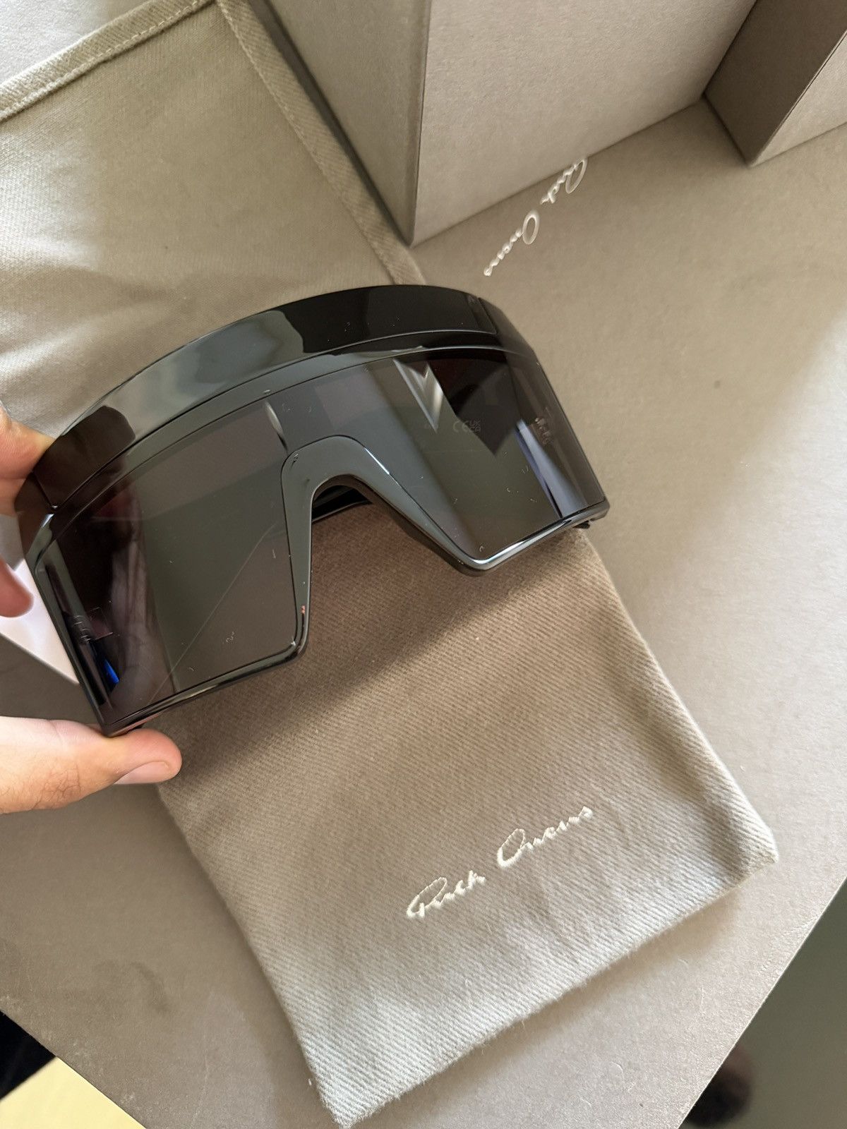 Rick Owens Rick Owens Nero sunglasses | Grailed
