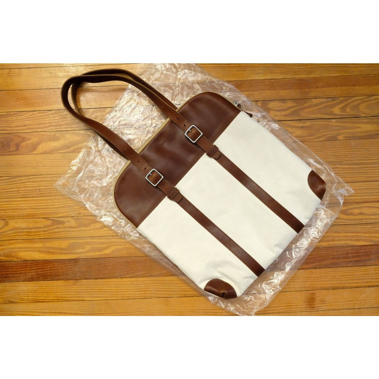 Billykirk Billykirk Leather and Canvas Slim Padded Tote Size ONE SIZE - 3 Thumbnail