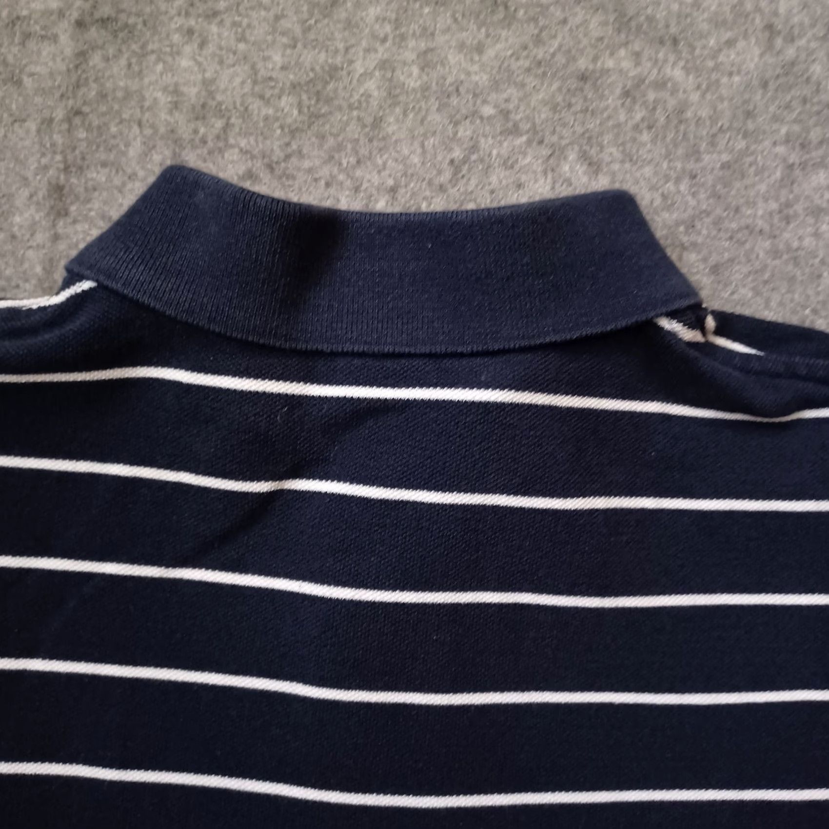 Polo Ralph Lauren VINTAGE Polo Ralph Lauren Shirt Men XL Blue White Stripe Pony Logo Short Sleeve Size US XL / EU 56 / 4 - 3 Thumbnail