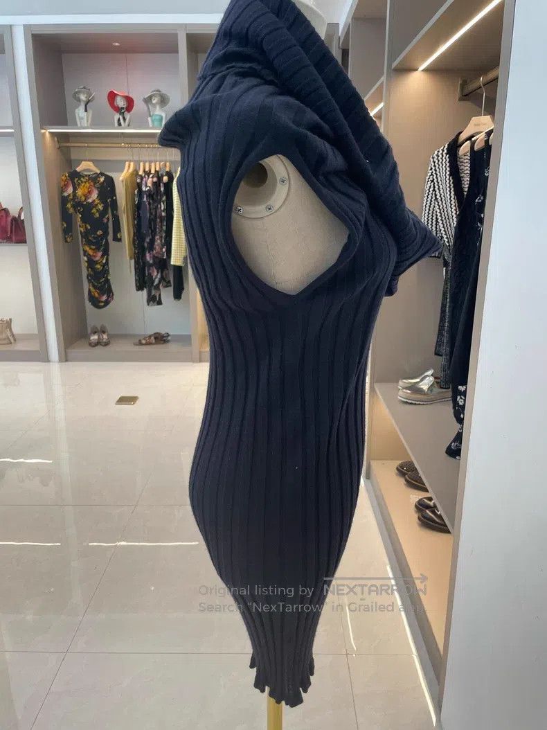 Brunello Cucinelli Brunello Cucinelli Navy Blue Cashmere High Neck Bodysuit D Size M / US 6-8 / IT 42-44 - 3 Thumbnail