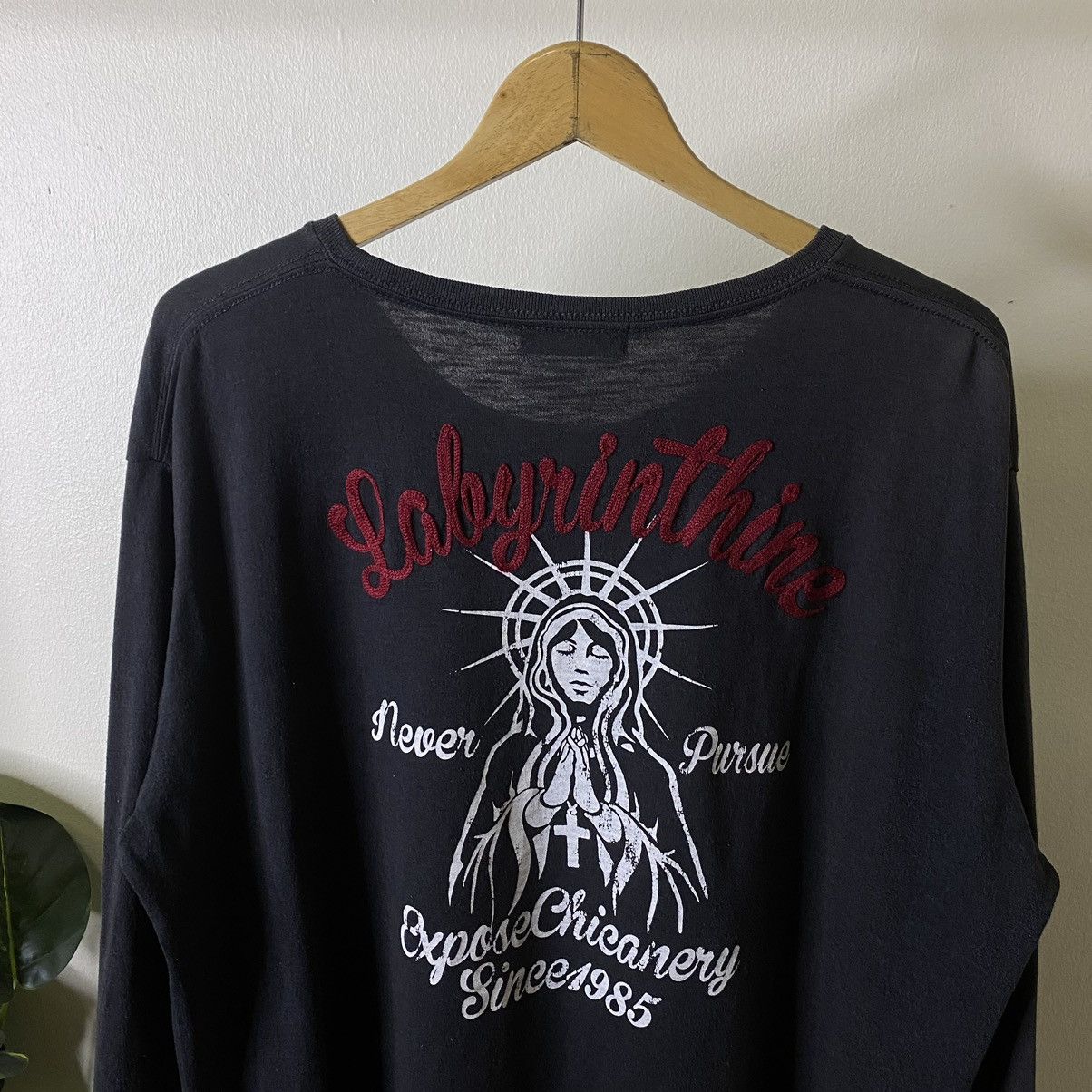 14th Addiction × If Six Was Nine × Japanese Brand Labyrinthine Saint Graphic Ifsixwasnine Cyber Punk LS Tee Size US XL / EU 56 / 4 - 2 Thumbnail