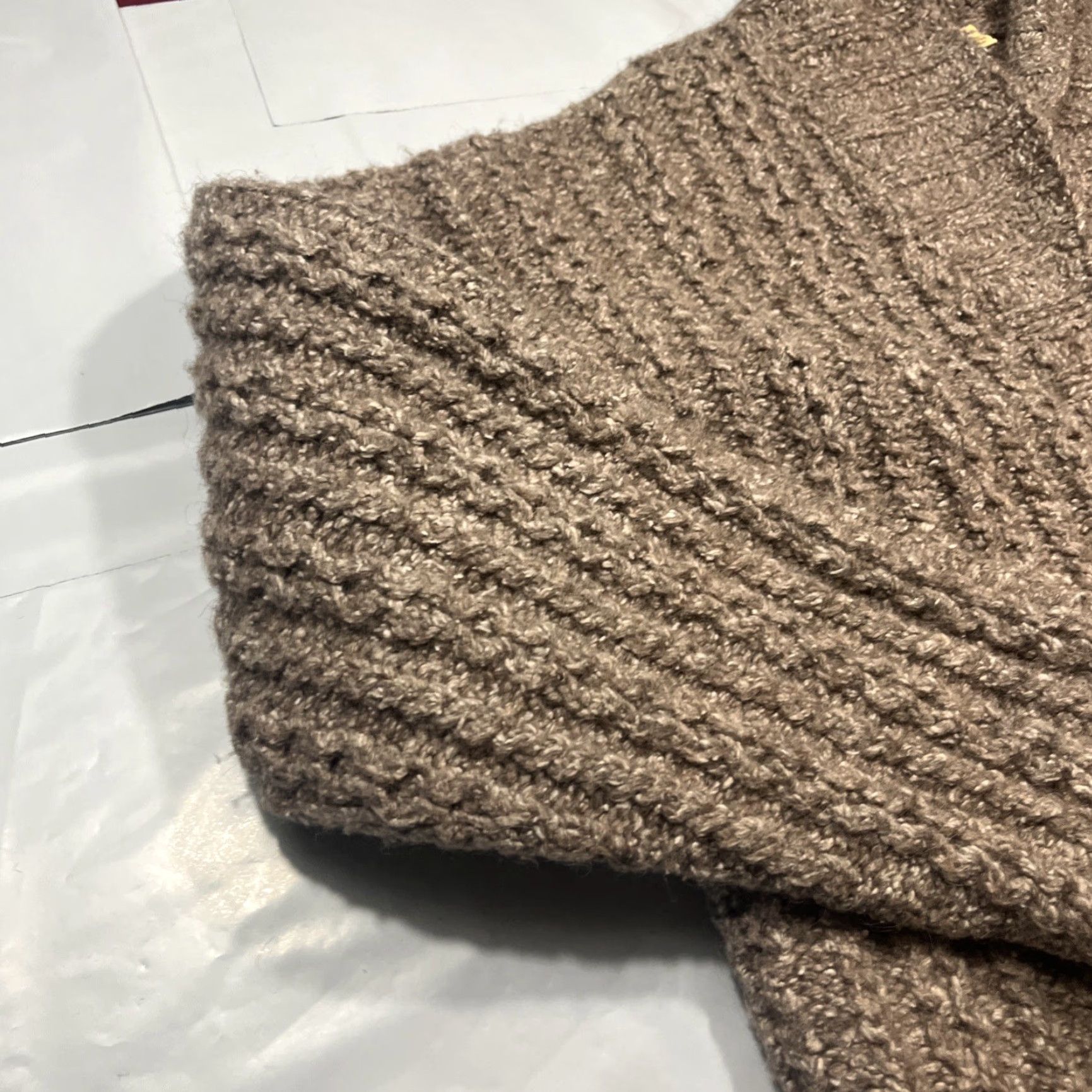 Vintage VINTAGE Purple Mountain Brown Sweater Wool Hand Knit Cardigan Toggle Button Cowl Neck S Women Cardigan Knit Chunky Bohemian Fall Winter Classic Size S / US 4 / IT 40 - 5 Thumbnail