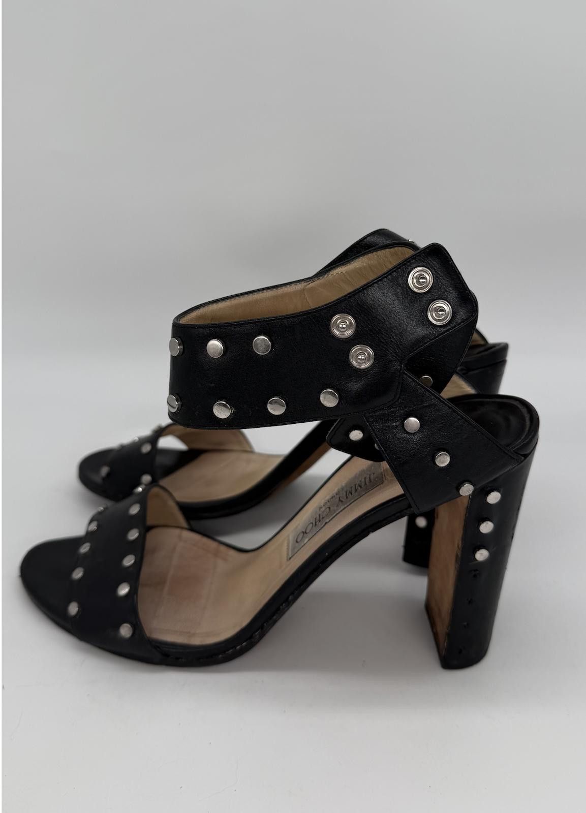 Jimmy Choo Jimmy Choo London Studded Heeled Sandals – EU 40.5 / US 9 Size US 9 / IT 39 - 2 Thumbnail