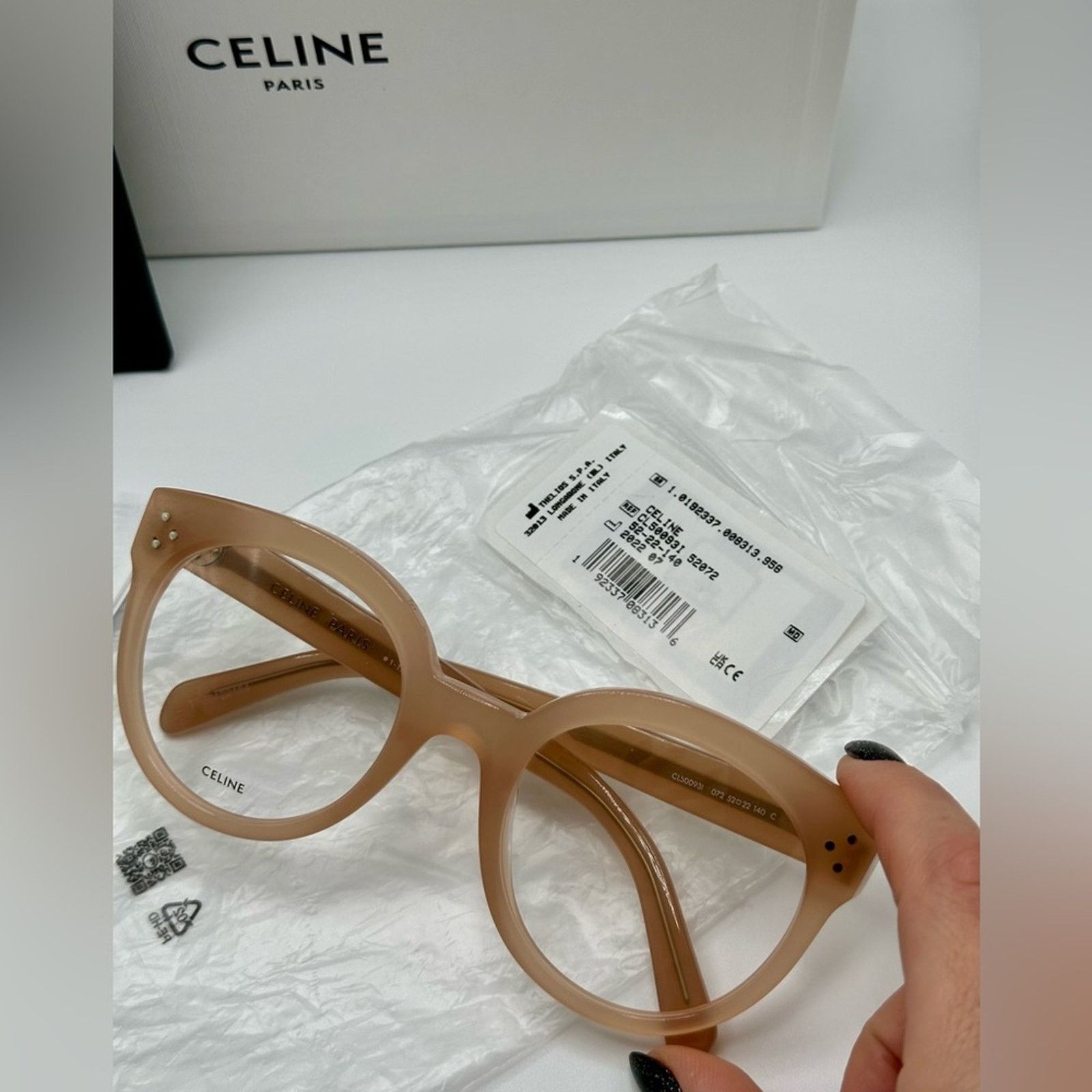 Celine NEW Celine Glasses CL50093I 52072 Nude Women Size ONE SIZE - 10 Thumbnail