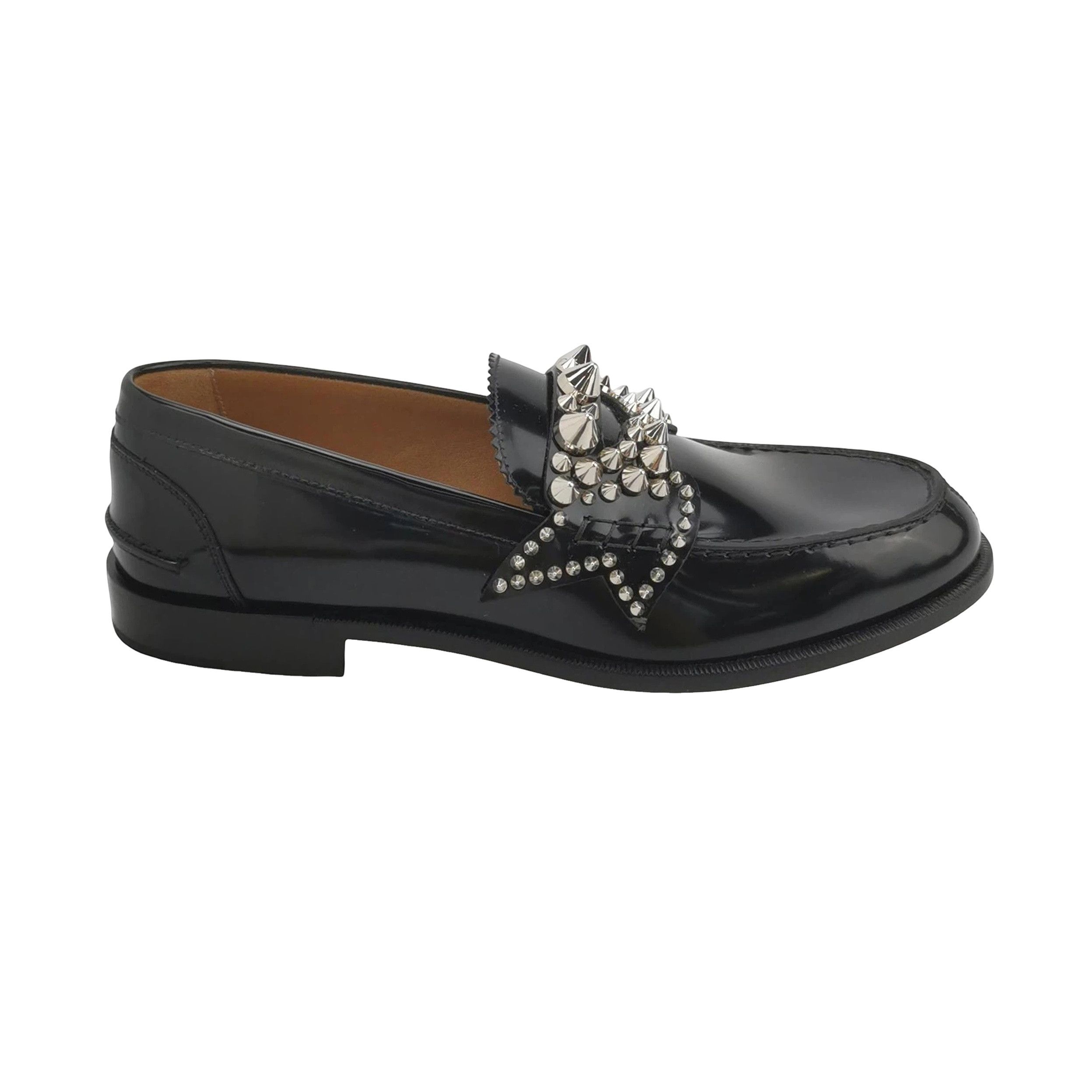 Christian Louboutin Christian Louboutin Spiked Leather Loafers 40 Size US 7 / EU 40 - 1 Thumbnail