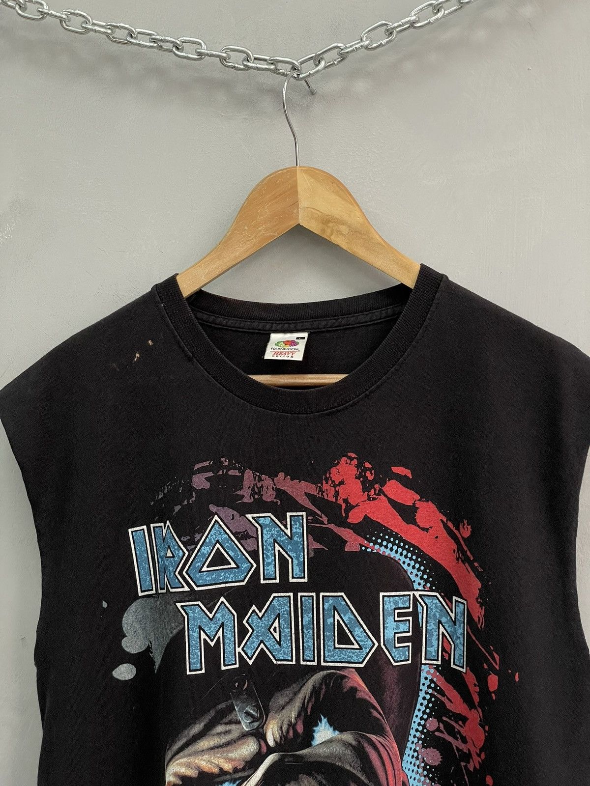 Iron Maiden Sun Faded rare Iron Maiden tank top tupac shirt 2000s Size US L / EU 52-54 / 3 - 3 Thumbnail