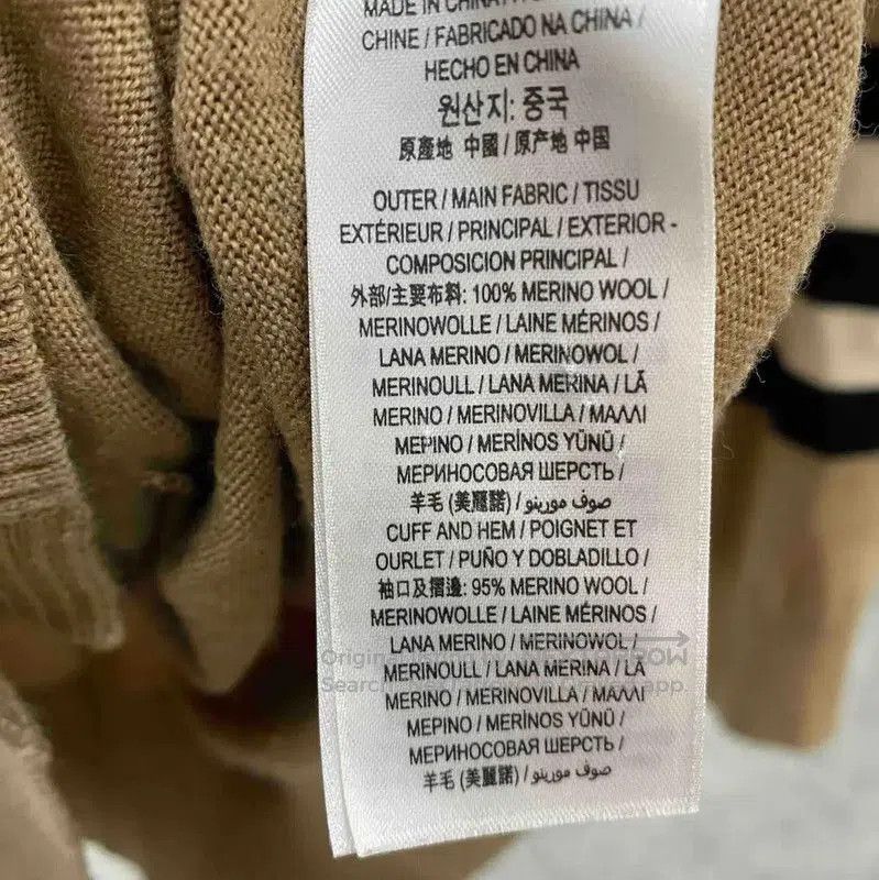 Burberry Burberry Khaki Color Women's Cardigan. Size M / US 6-8 / IT 42-44 - 4 Thumbnail