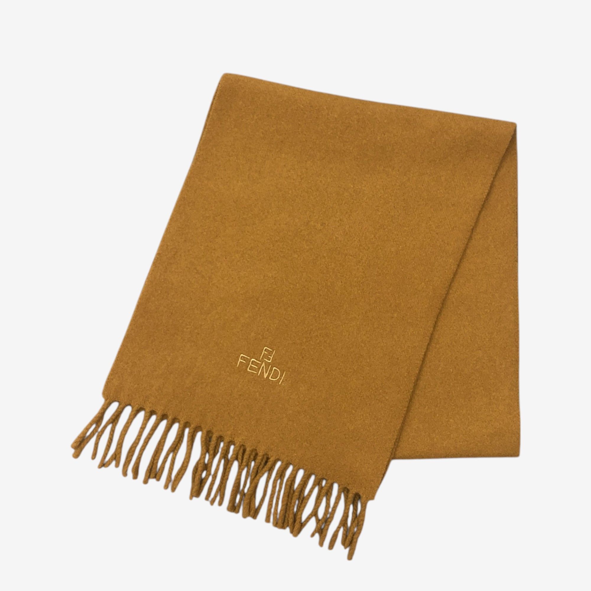 Japanese Brand Vintage Fendi Scarf Muffler Wool Winter Fringe Scarves Size ONE SIZE - 3 Thumbnail