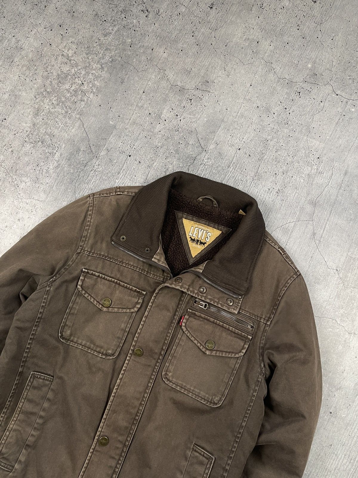 Levi's × Vintage Vintage 90’s Sherpa Levi’s Red Tab denim jacket Size US S / EU 44-46 / 1 - 2 Thumbnail
