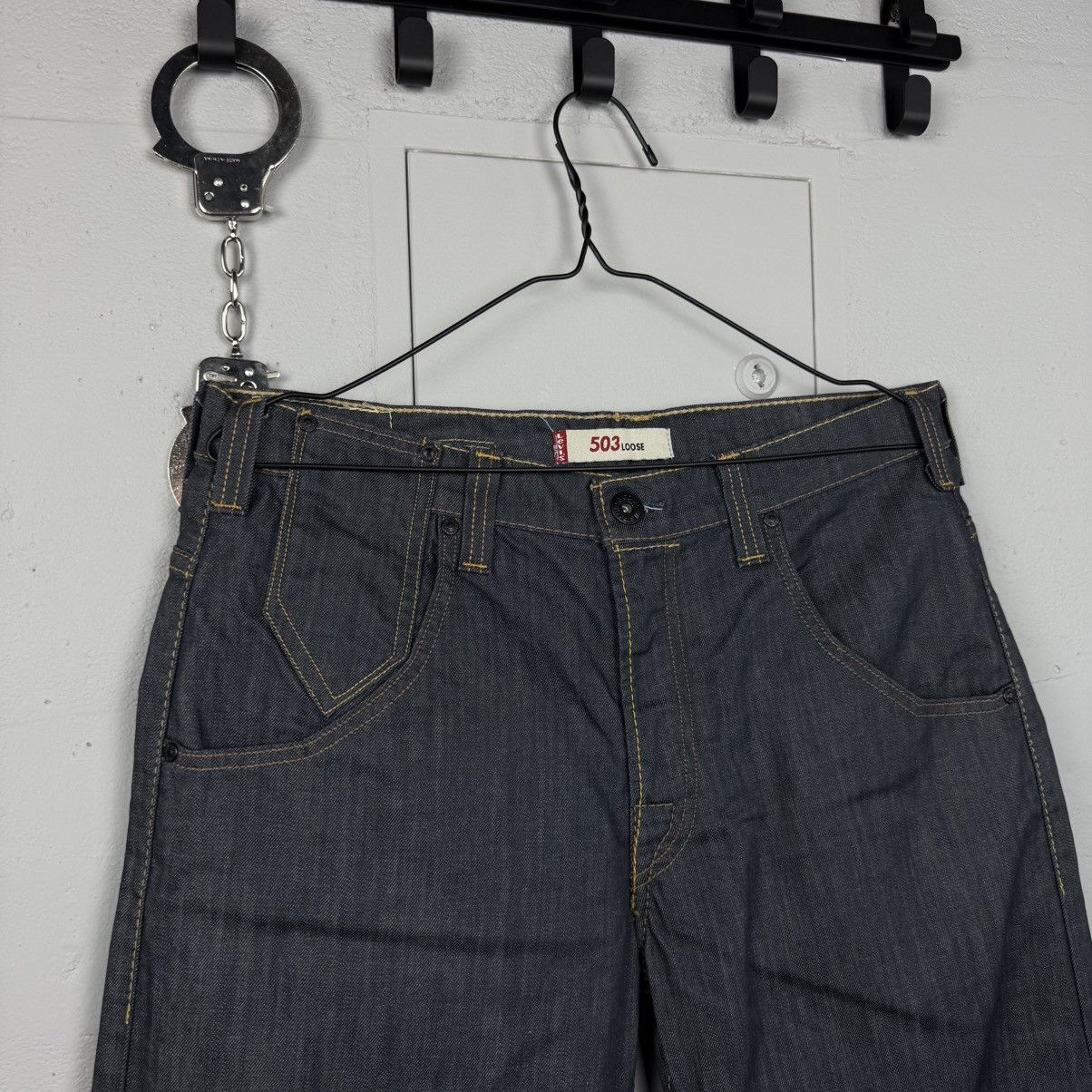 Levi's Vintage Levi’s Buckle Distressed Belt Jeans Avant Garde Size US 34 / EU 50 - 5 Thumbnail