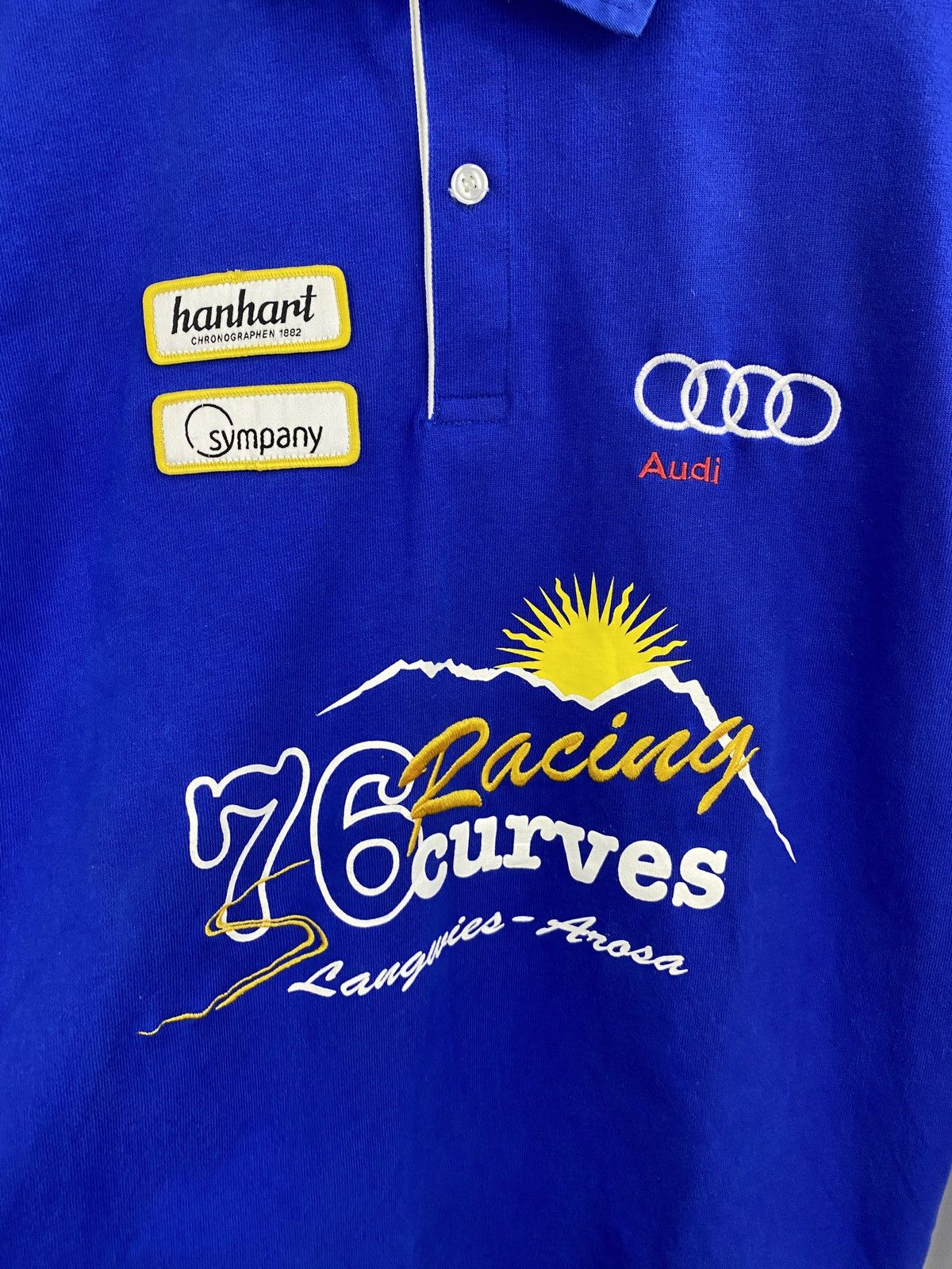 Audi Porsche Audi Racing 76 Curves Arusa Classic Car Long Sleeve Size US L / EU 52-54 / 3 - 5 Thumbnail