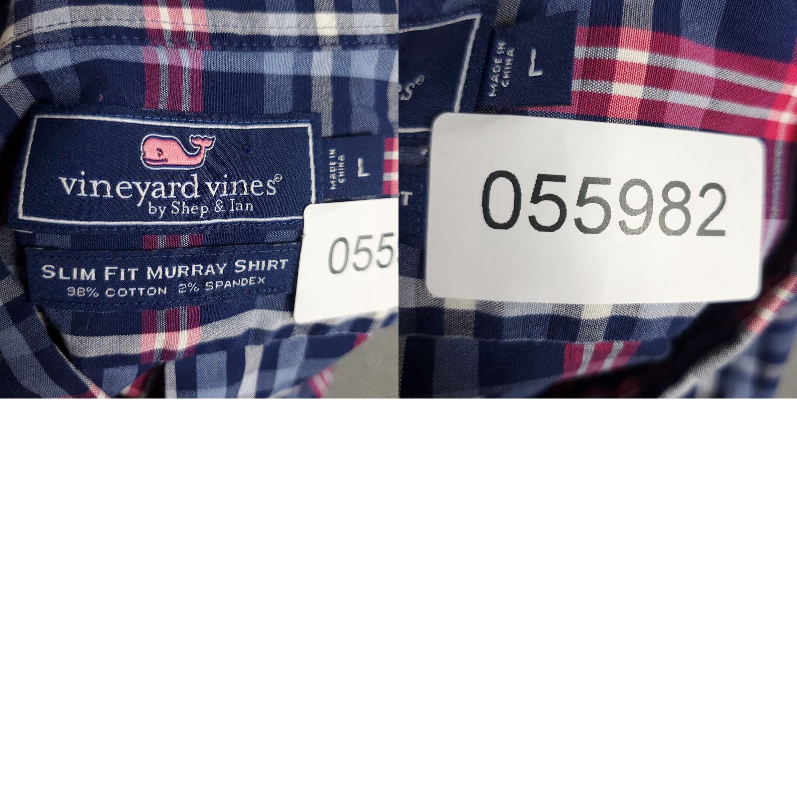Vineyard Vines Vineyard Vines Shirt Men Large Blue Plaid Button-Up Long Sleeve Cotton Casual Preppy Classic Mens Size US L / EU 52-54 / 3 - 8 Thumbnail