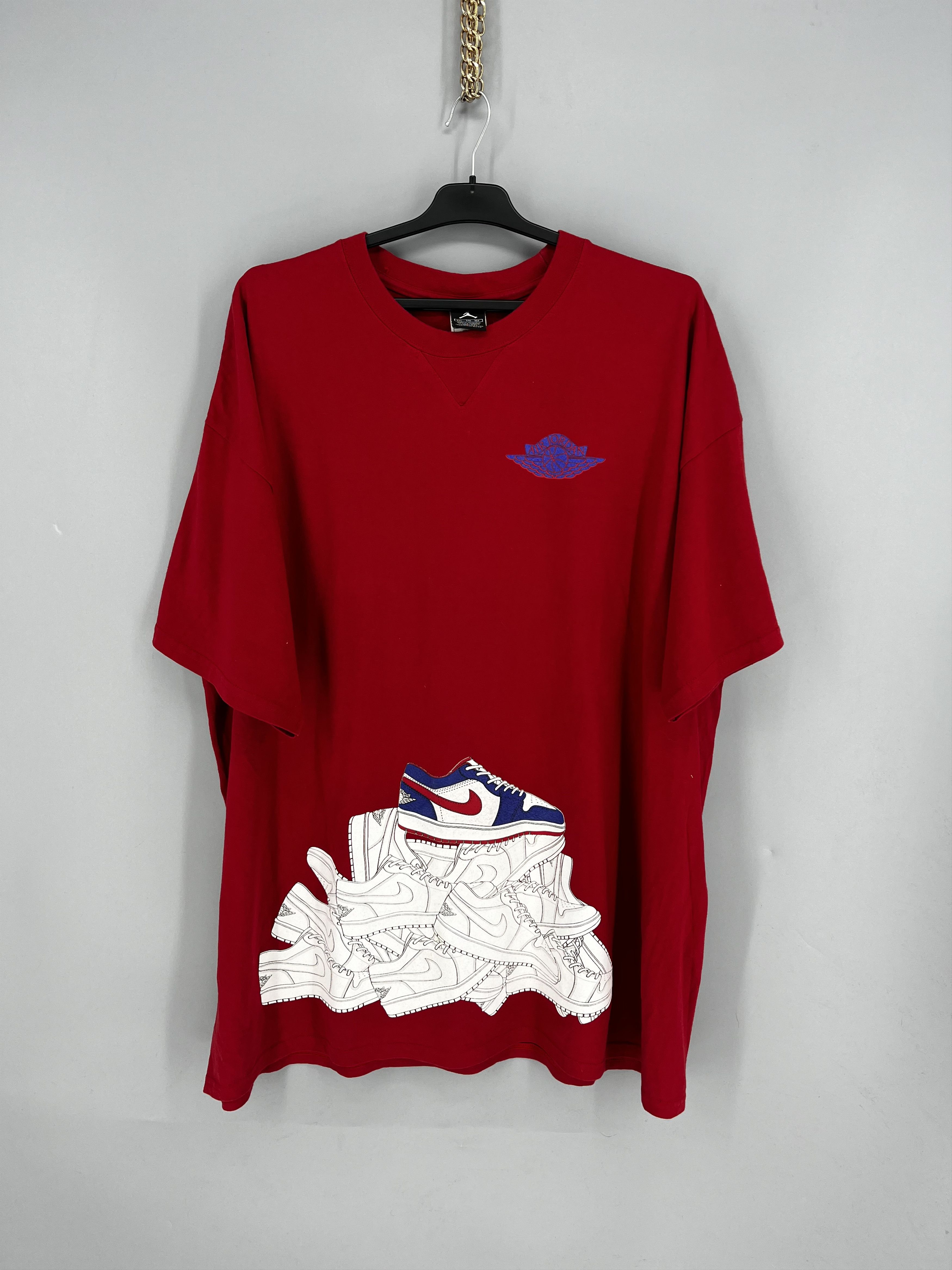 AJ Air Jordan Double Side Flight Shirt Jump Man Big Size XXL