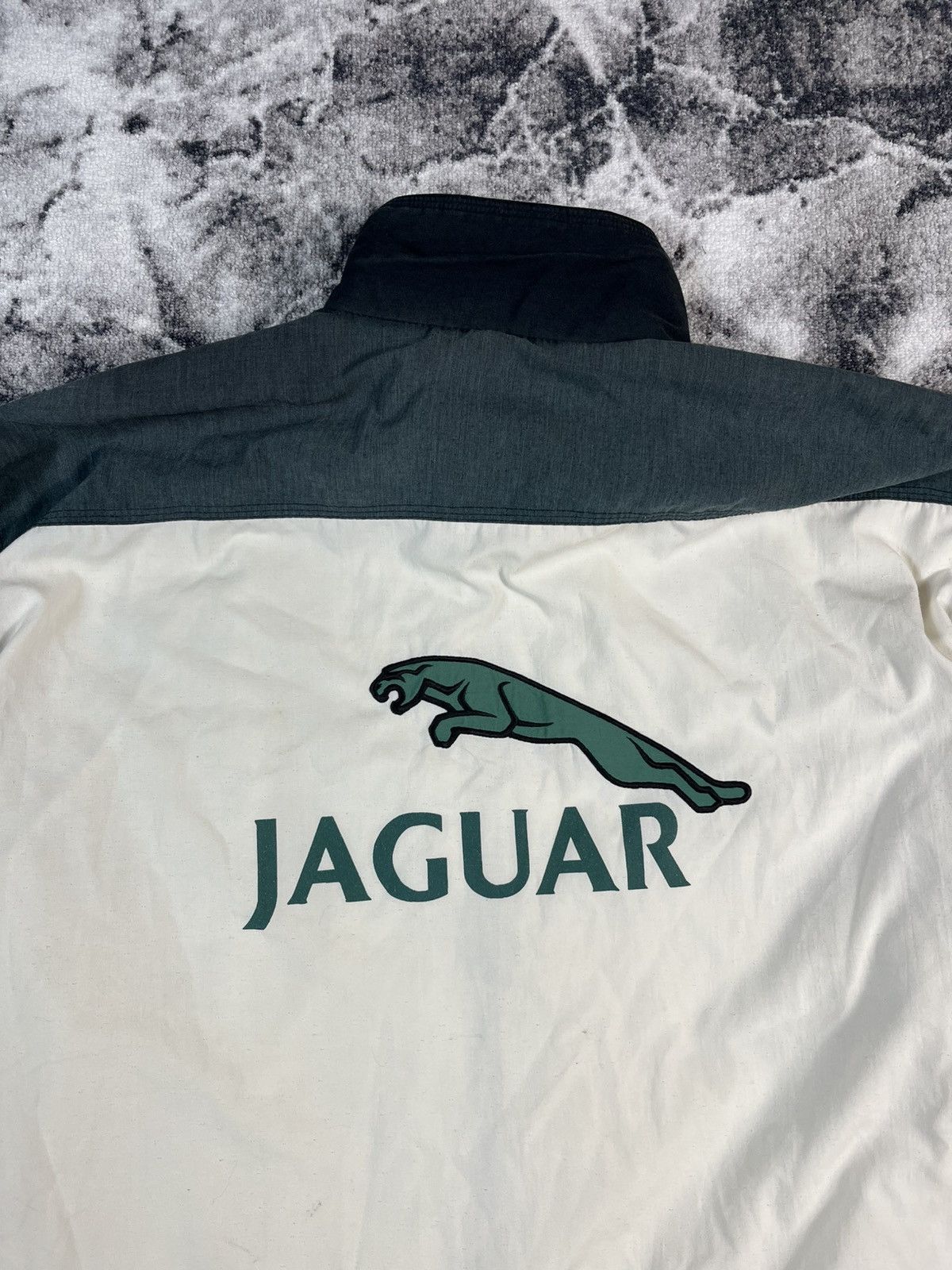 Vintage Vintage Jaguar Track Jacket Green White Zip XL Size US XL / EU 56 / 4 - 15 Thumbnail