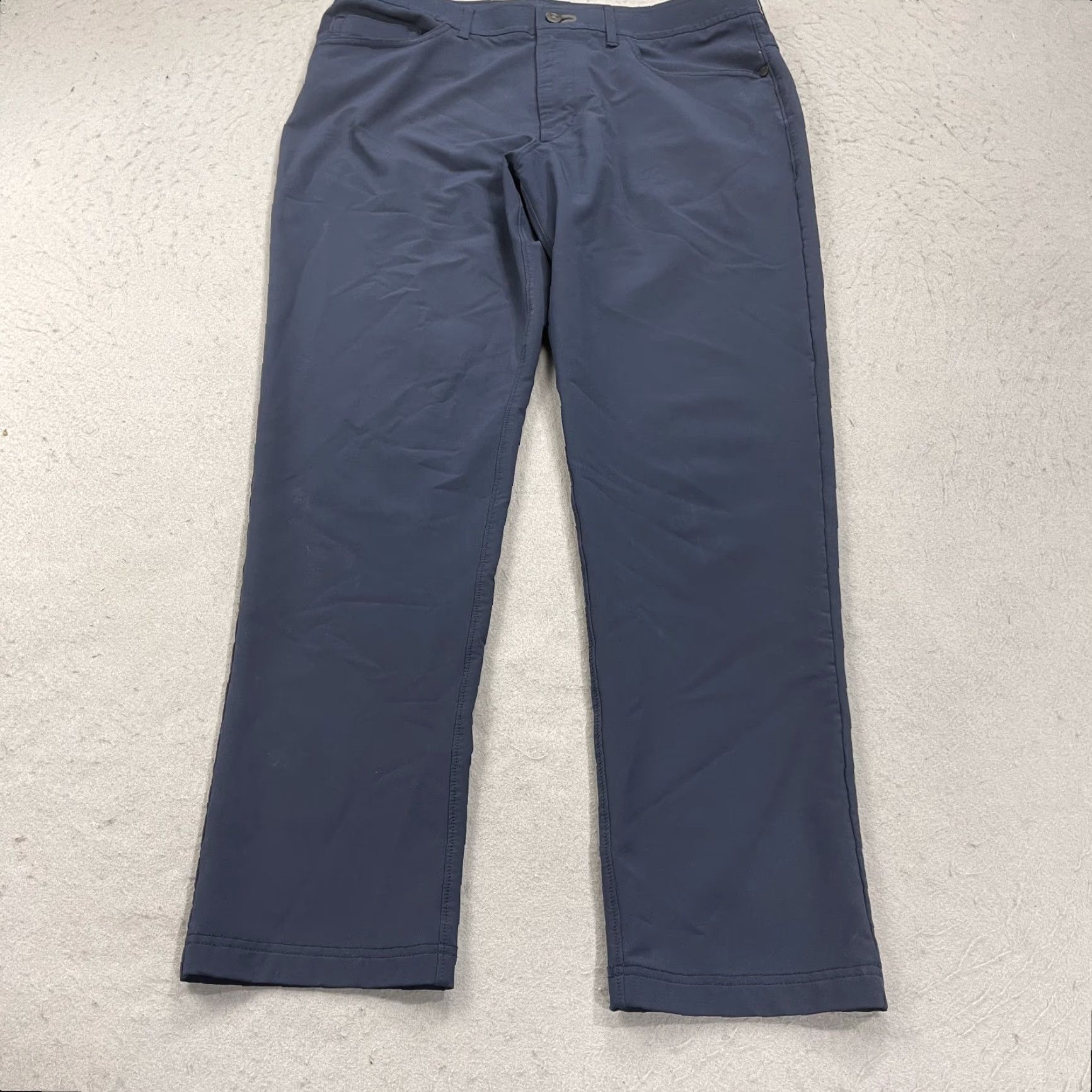 Vintage Public Rec Pants Mens 34x30 Blue Straight 5-Pocket Chino Casual Workwear City Preppy Sports Mens 34x30 Size US 34 / EU 50 - 3 Thumbnail