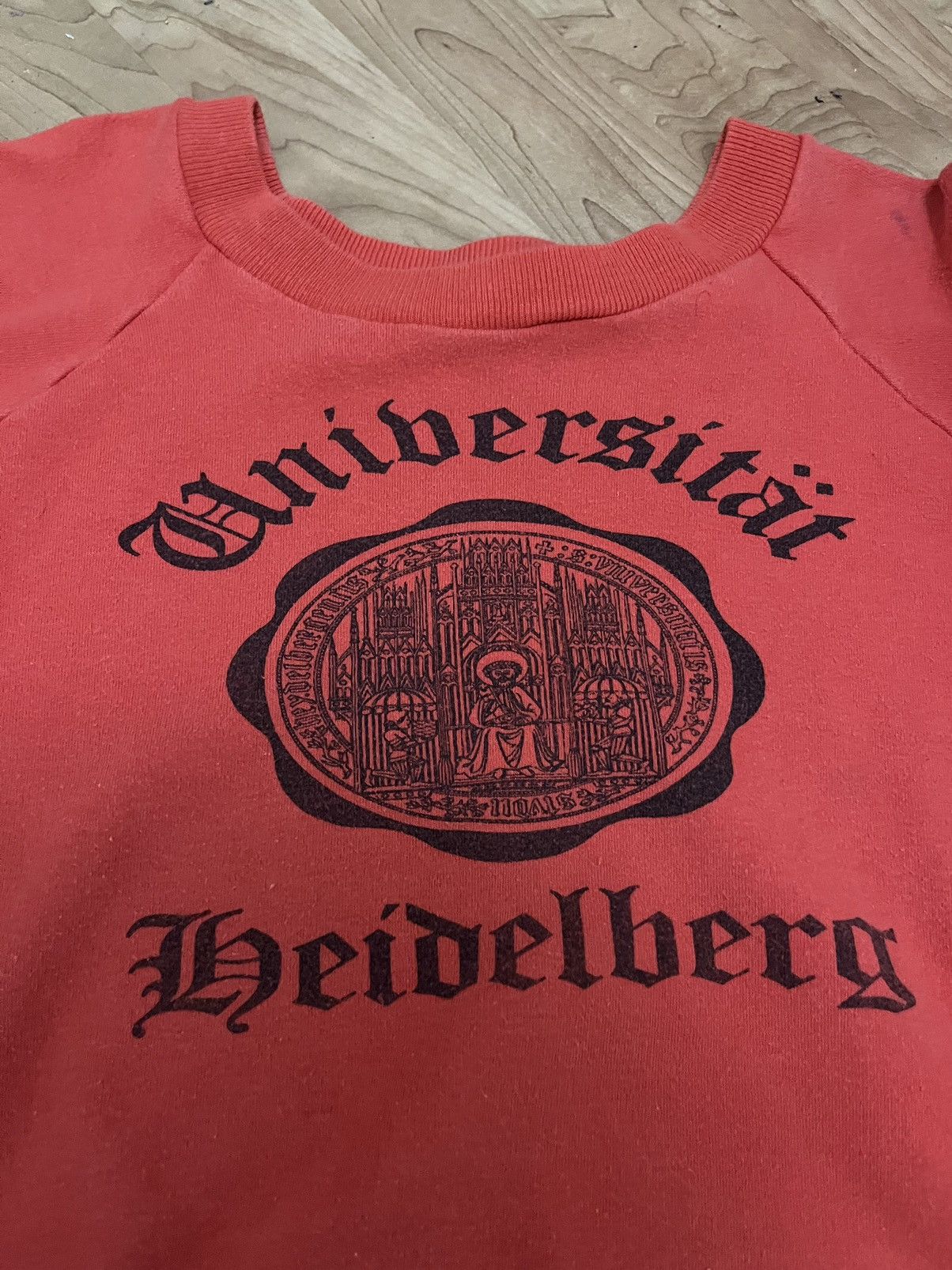 Vintage Vintage 1960s German Sweatshirt Universität Heidelberg Size US L / EU 52-54 / 3 - 8 Thumbnail