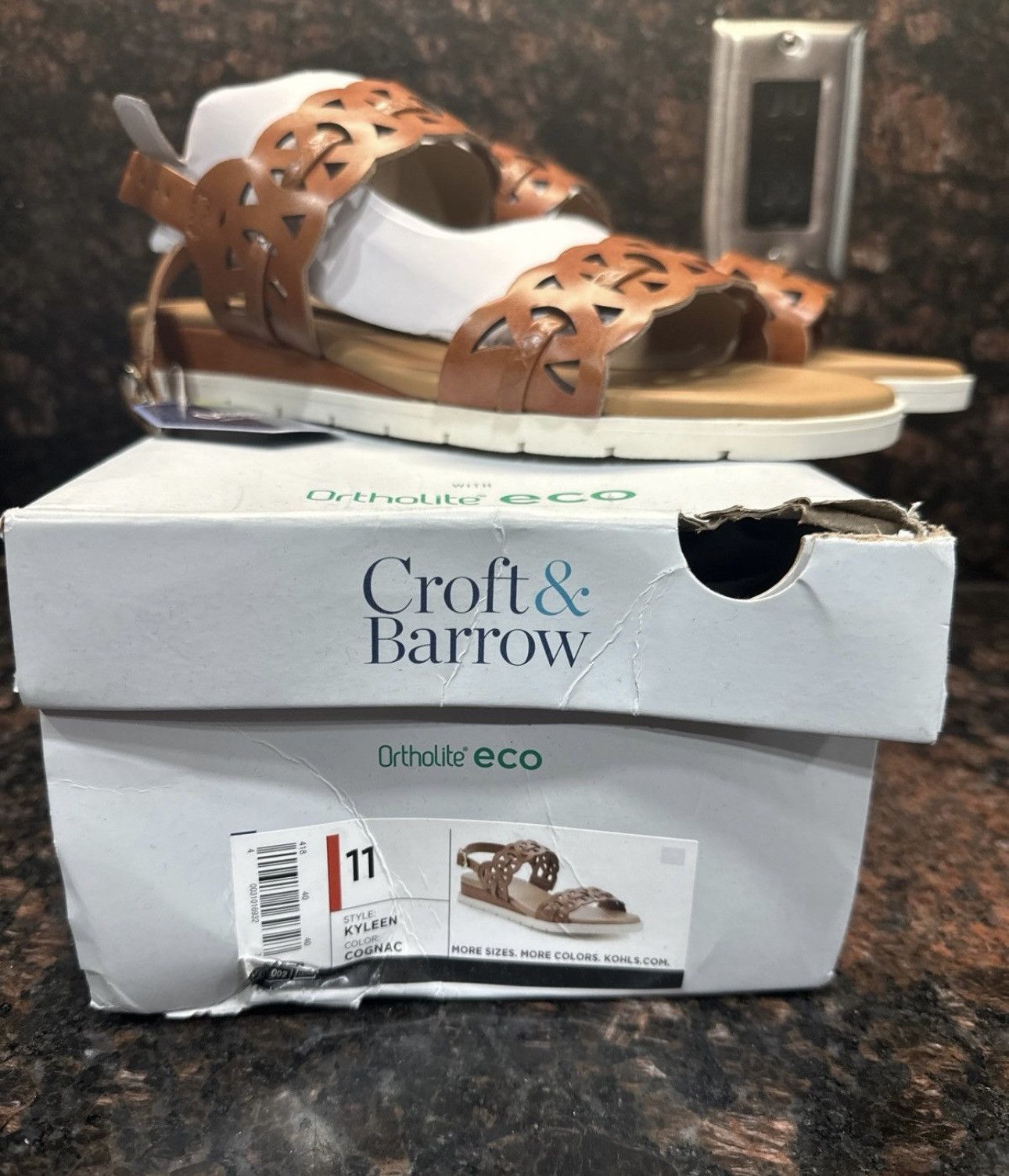 Croft & Barrow Croft & Barrow Ortholite Eco Sandal Size 11 Size US 11 / IT 41 - 3 Thumbnail