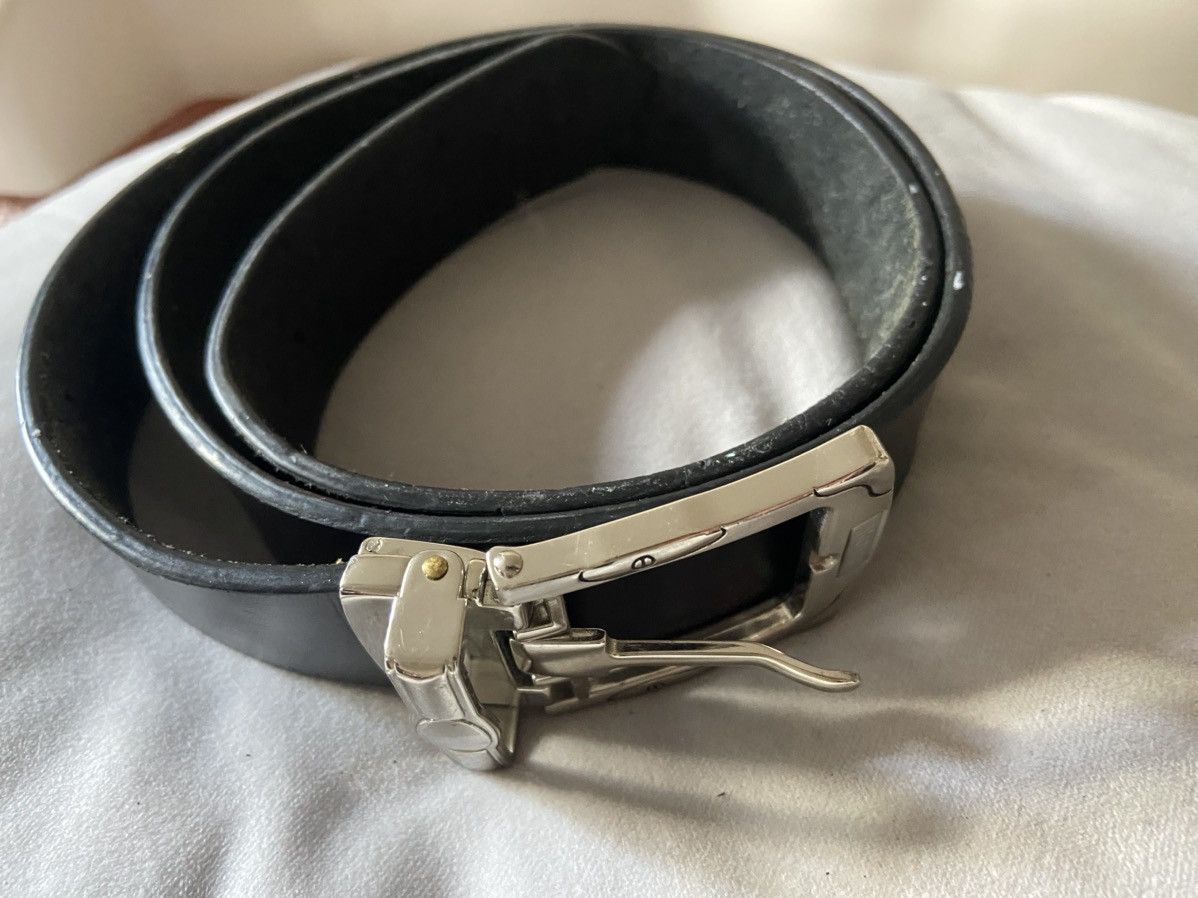 Hugo Boss Black Boss Genuine Leather belt with silver tone buckle Size 38 - 4 Thumbnail