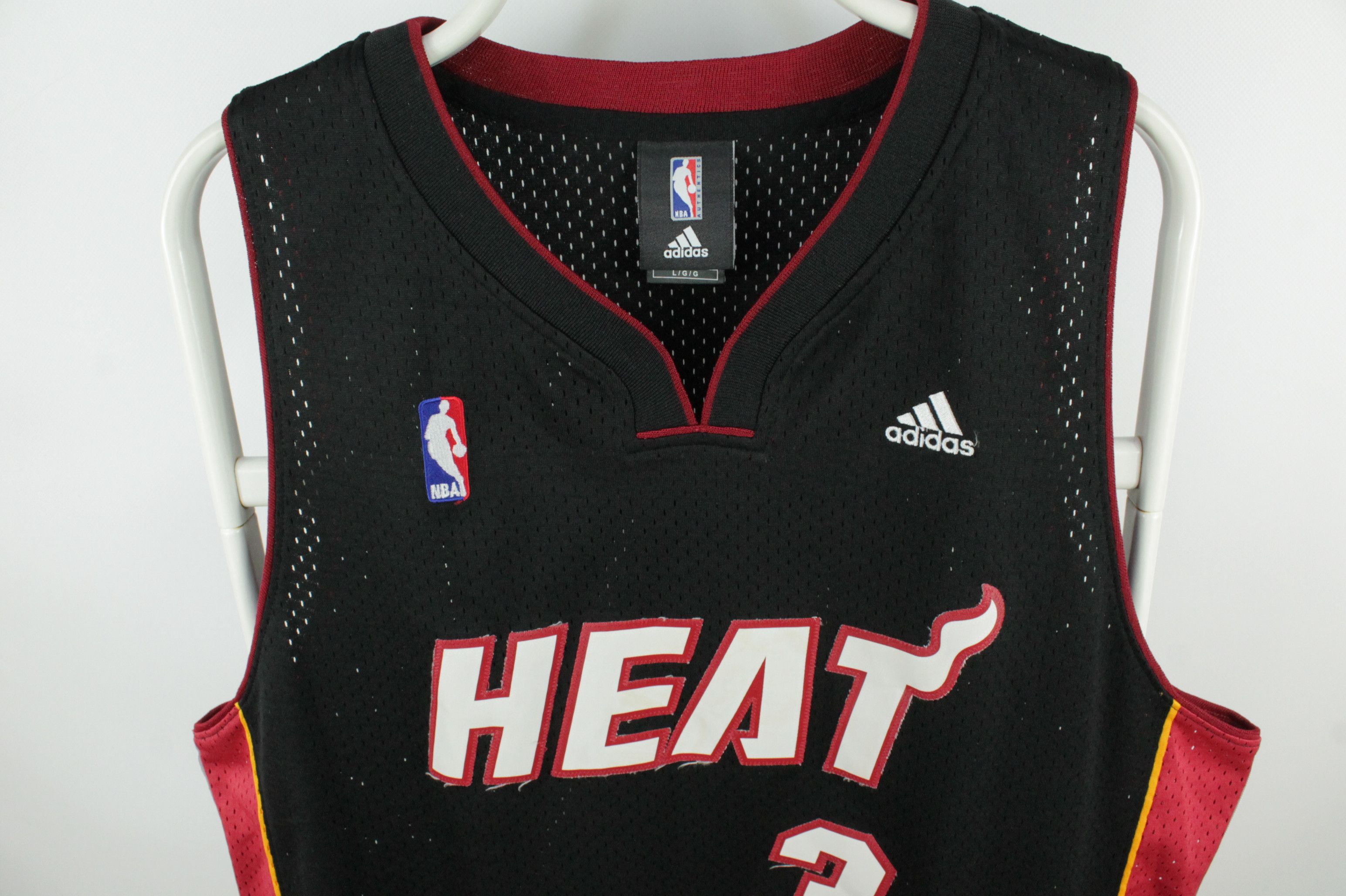 Adidas Adidas NBA Miami Heat #3 Dwayne Wade Away Jersey Shirt Size US L / EU 52-54 / 3 - 2 Thumbnail