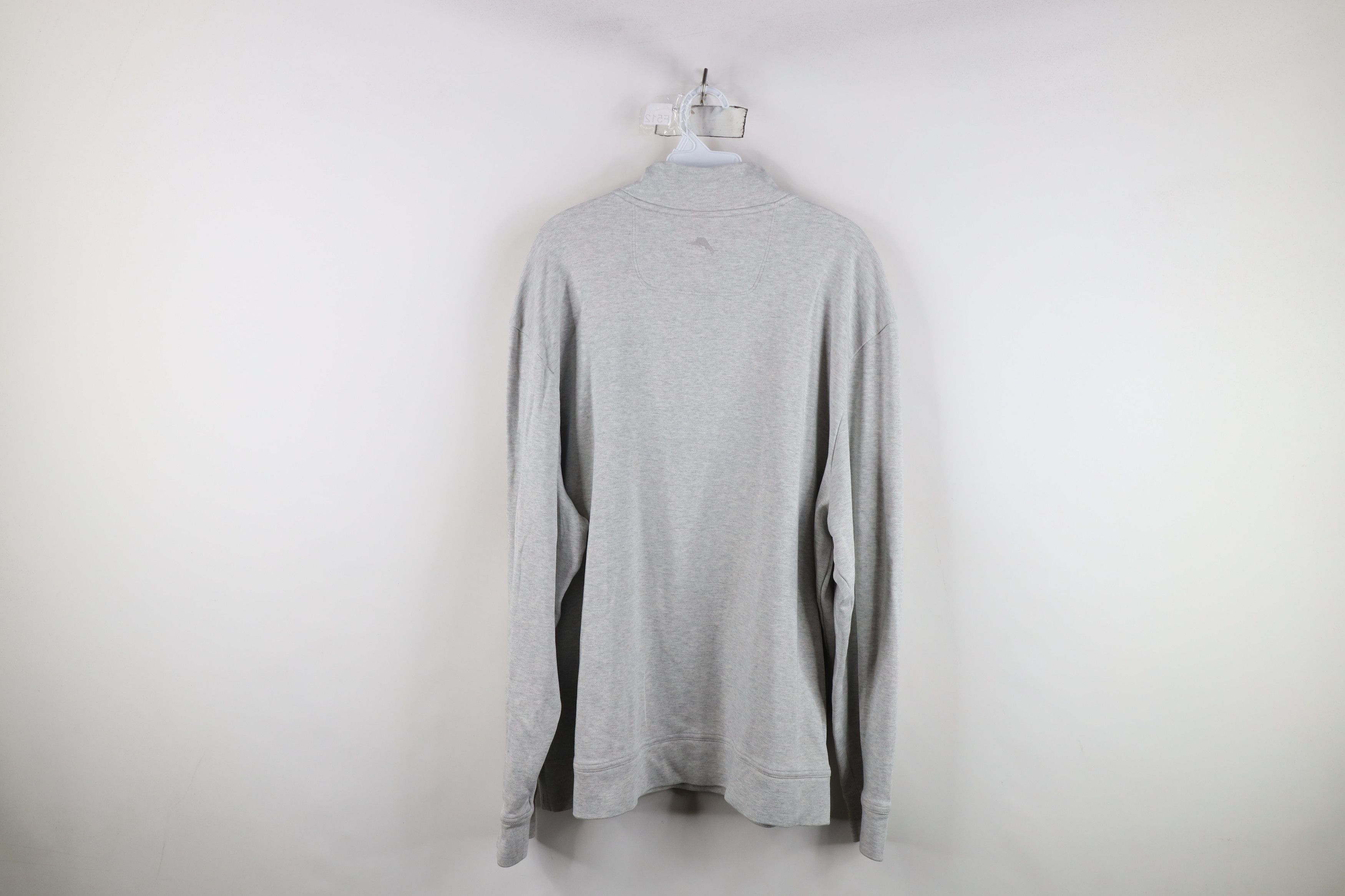Tommy Bahama Tommy Bahama Knit Half Zip Pullover Sweater Heather Gray Size US XXL / EU 58 / 5 - 12 Thumbnail