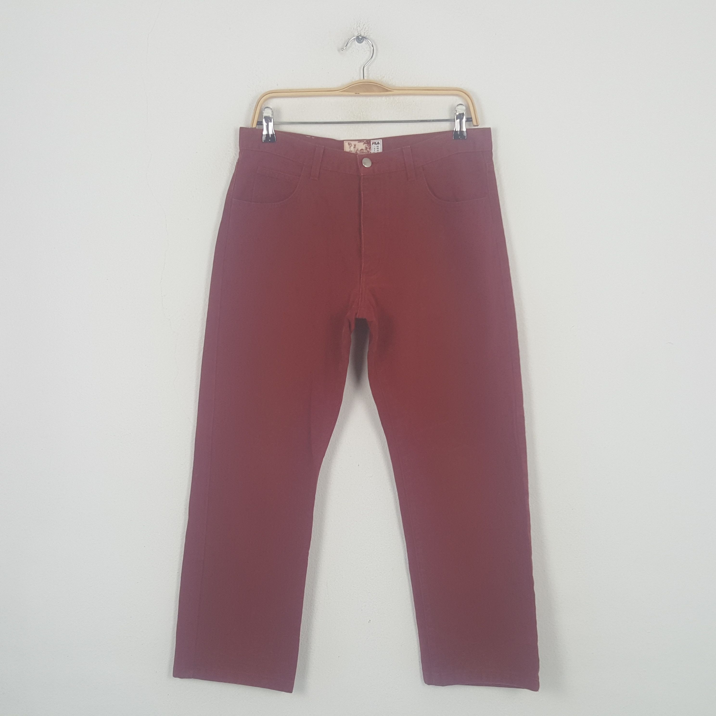 Fila Vintage Fila X Ferrari American Trousers Pants C297N8 Size US 32 / EU 48 - 1 Thumbnail