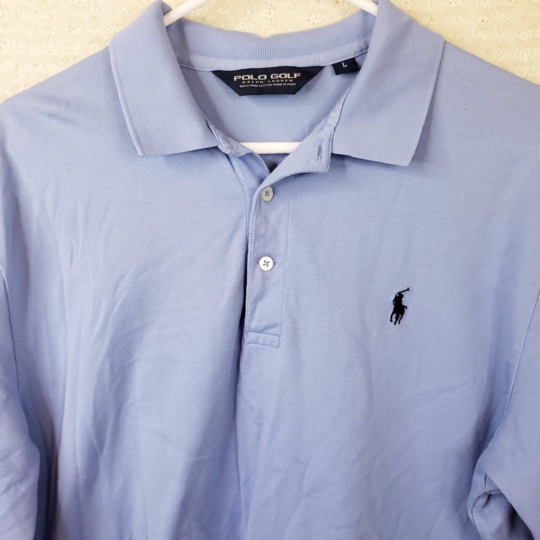Vintage Polo Golf Polo Shirt Collared Blue Cotton Mens Large L Size US L / EU 52-54 / 3 - 3 Thumbnail